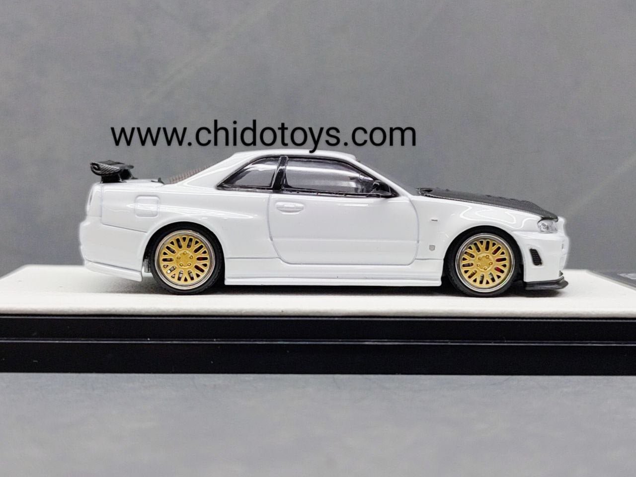 Auto a escala marca Time Micro, Modelo GT - R R34 - Chido Toys
