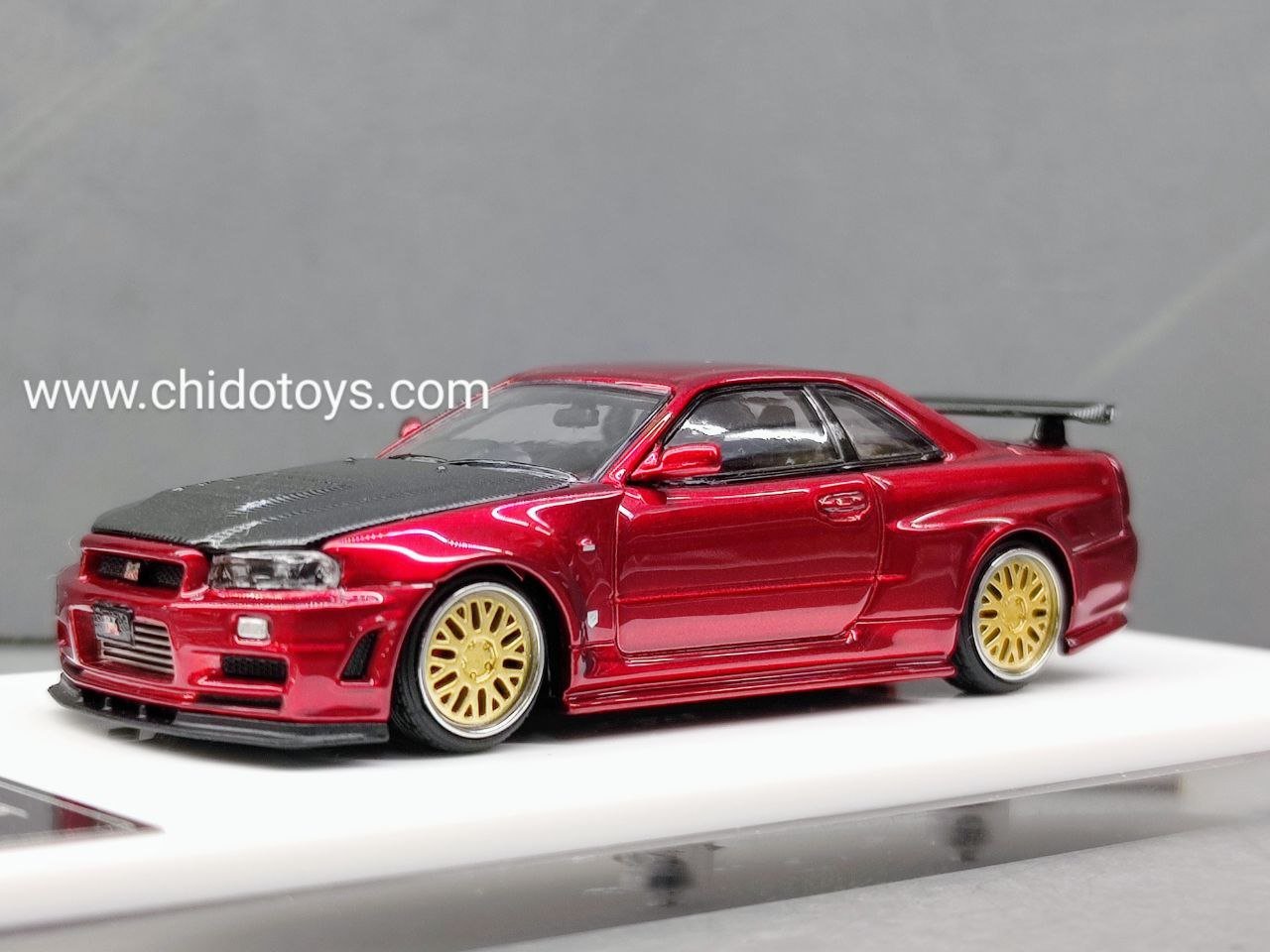 Auto a escala marca Time Micro, Modelo GT - R R34 - Chido Toys