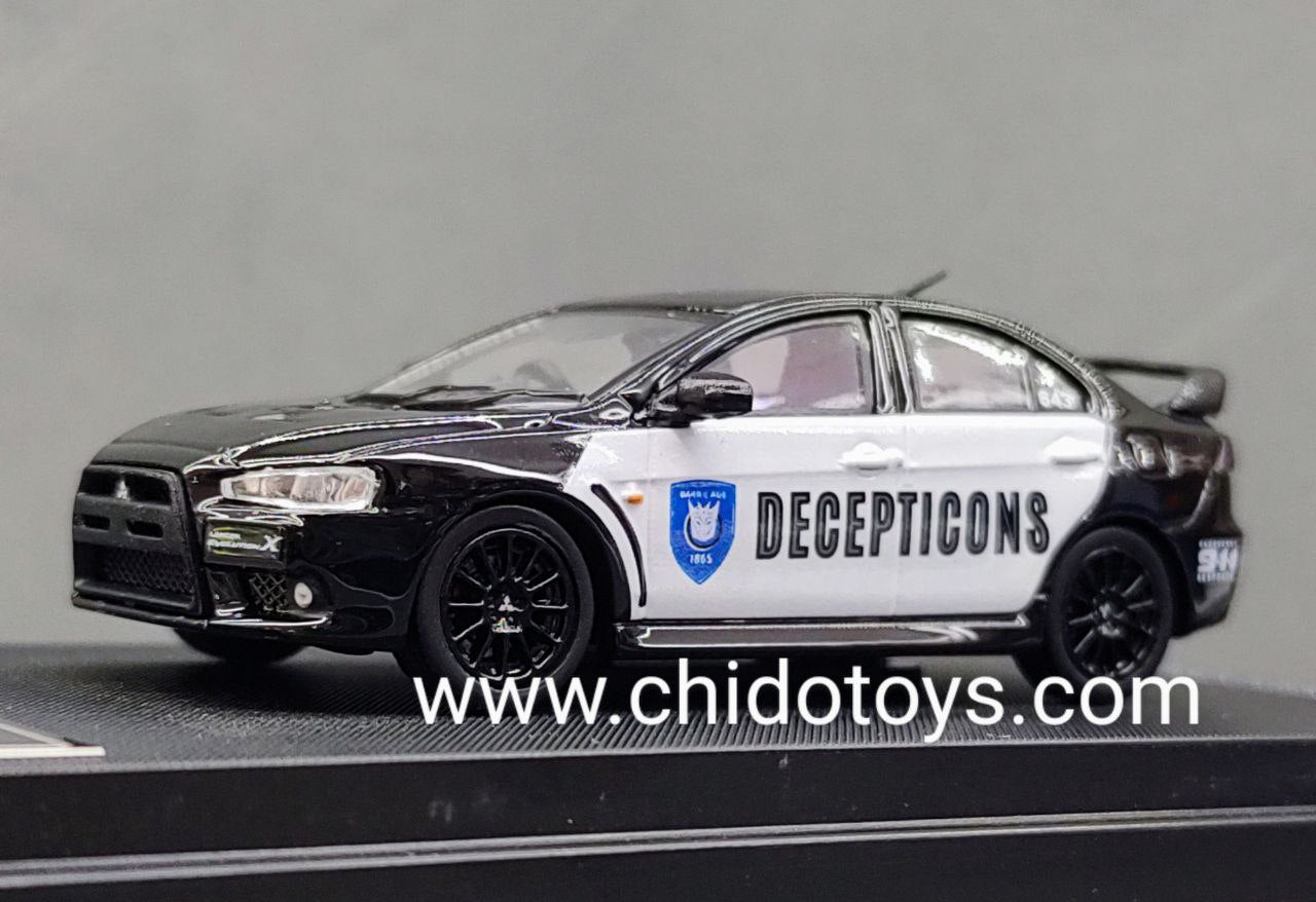 Auto a escala marca Time Micro modelo Lancer Decepticon - Chido Toys