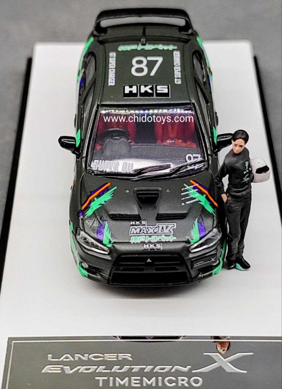 Auto a escala marca Time Micro, Modelo Lancer Evolution X. - Chido Toys