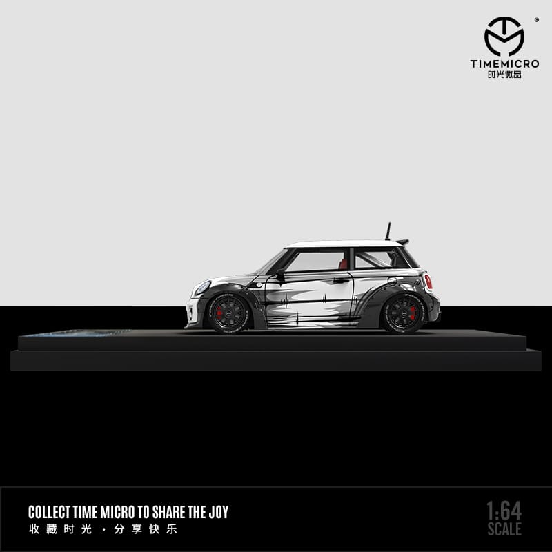 Auto a escala marca Time Micro, Modelo LBWK Mini Cooper Comic Book Version - Chido Toys