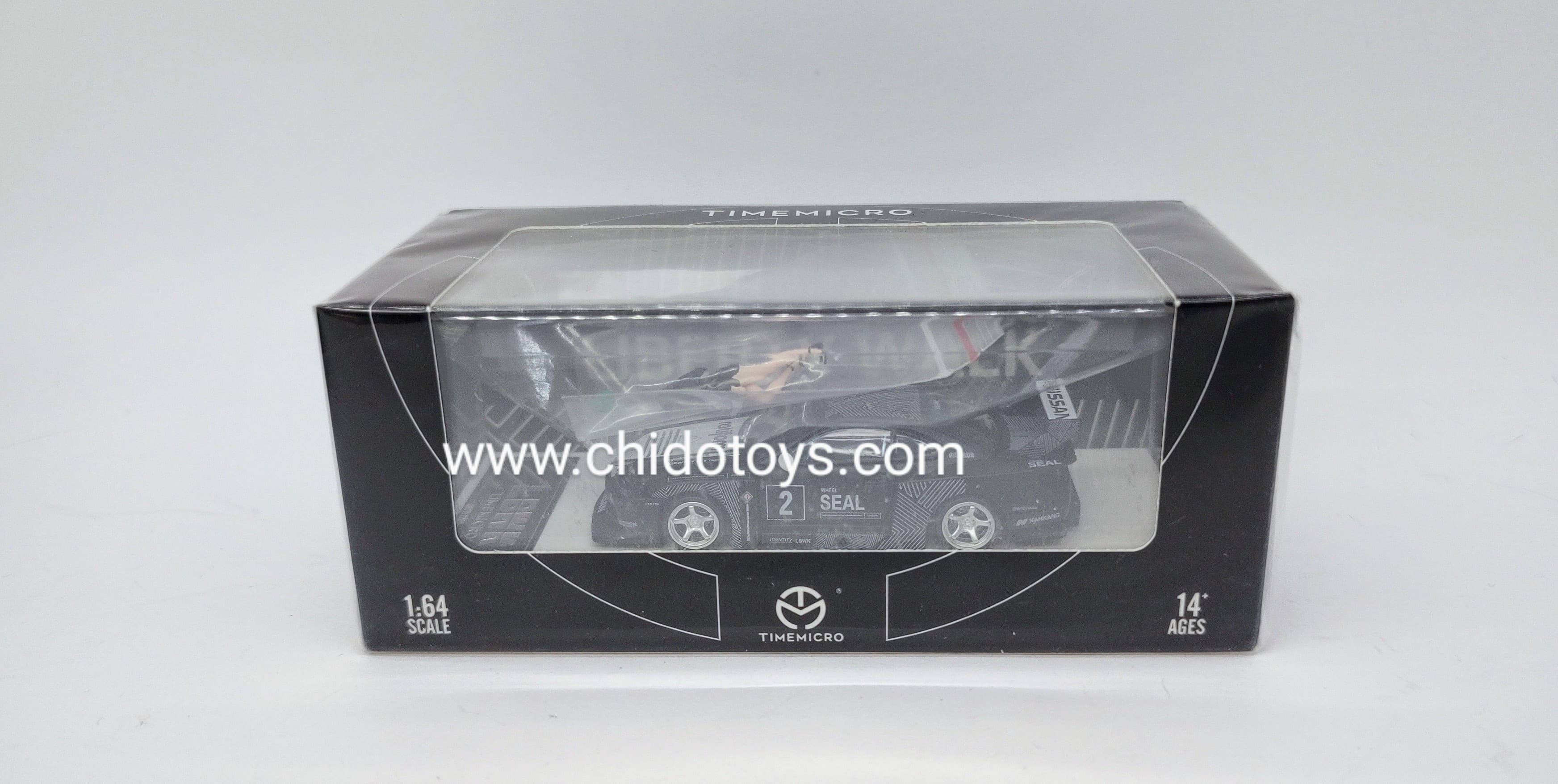 Auto a escala marca Time Micro, Modelo LBWK S15 Black series - Chido Toys