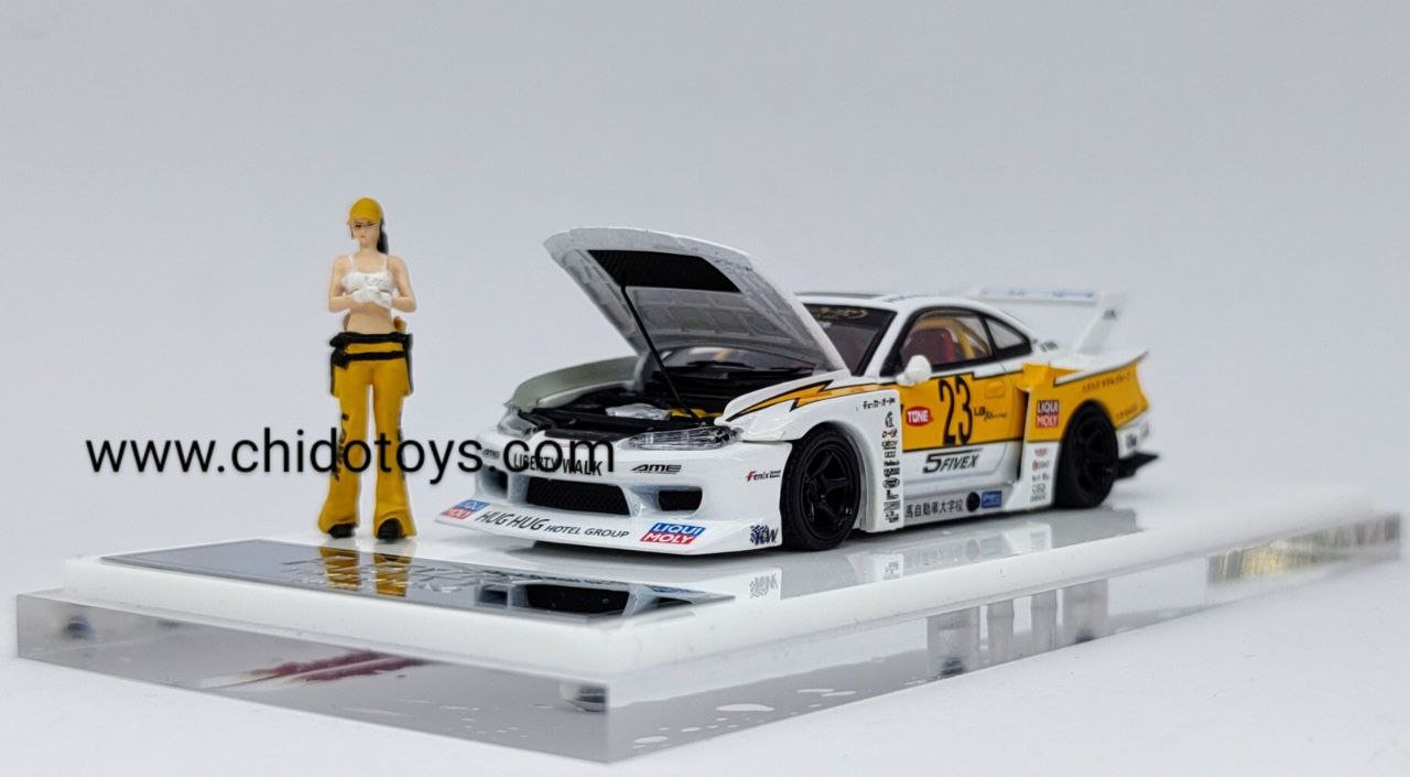Auto a escala marca Time Micro, Modelo LBWK Silvia S15 #23 - Chido Toys