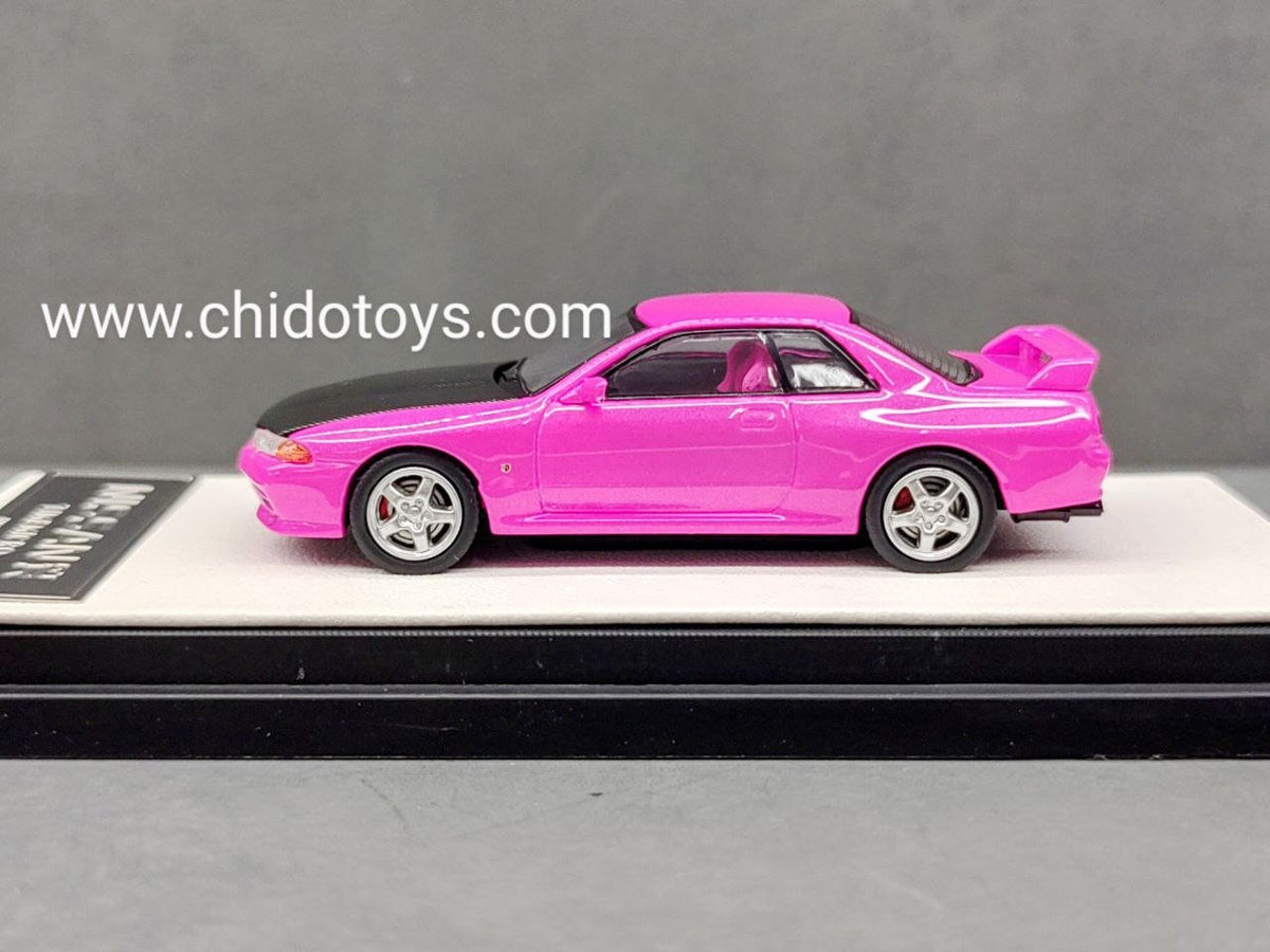 Auto a escala marca Time Micro Modelo Nissan GTR R32 Rose Pink – Chido Toys
