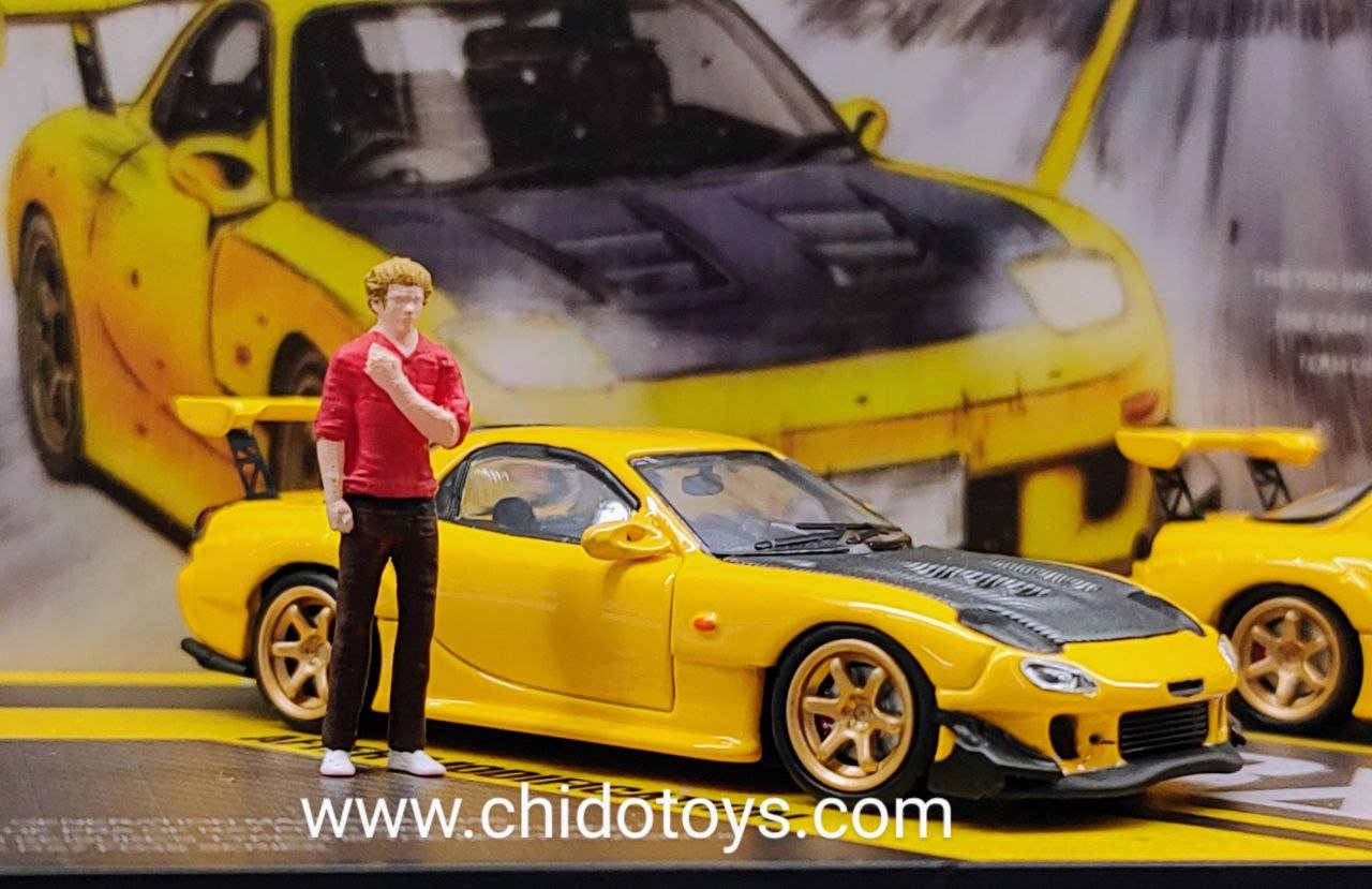 Auto a escala marca Time Micro modelo RX7 initial D - Chido Toys