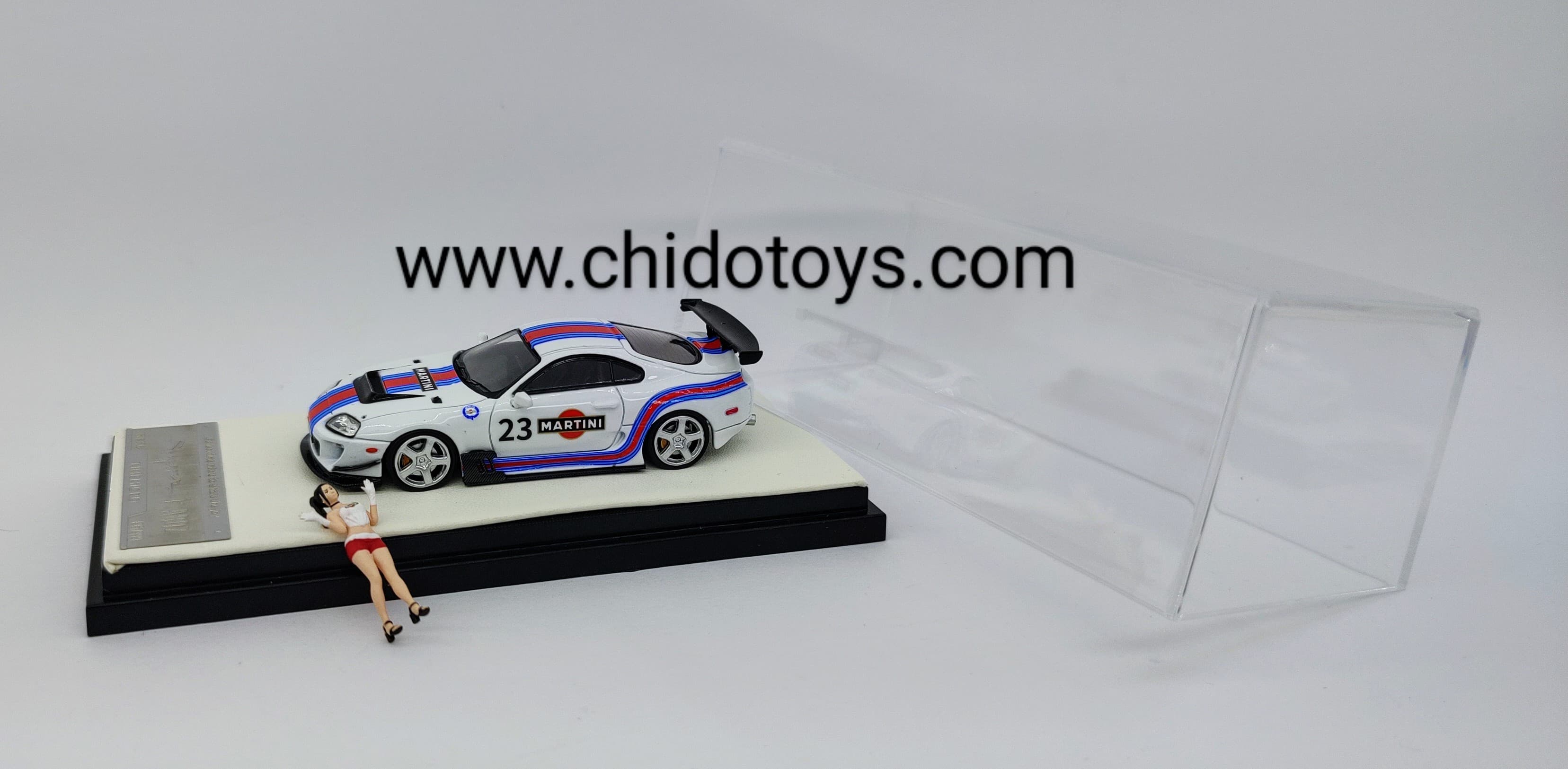 Auto a escala marca Time Micro, Modelo Toyota Supra A80Z - Chido Toys