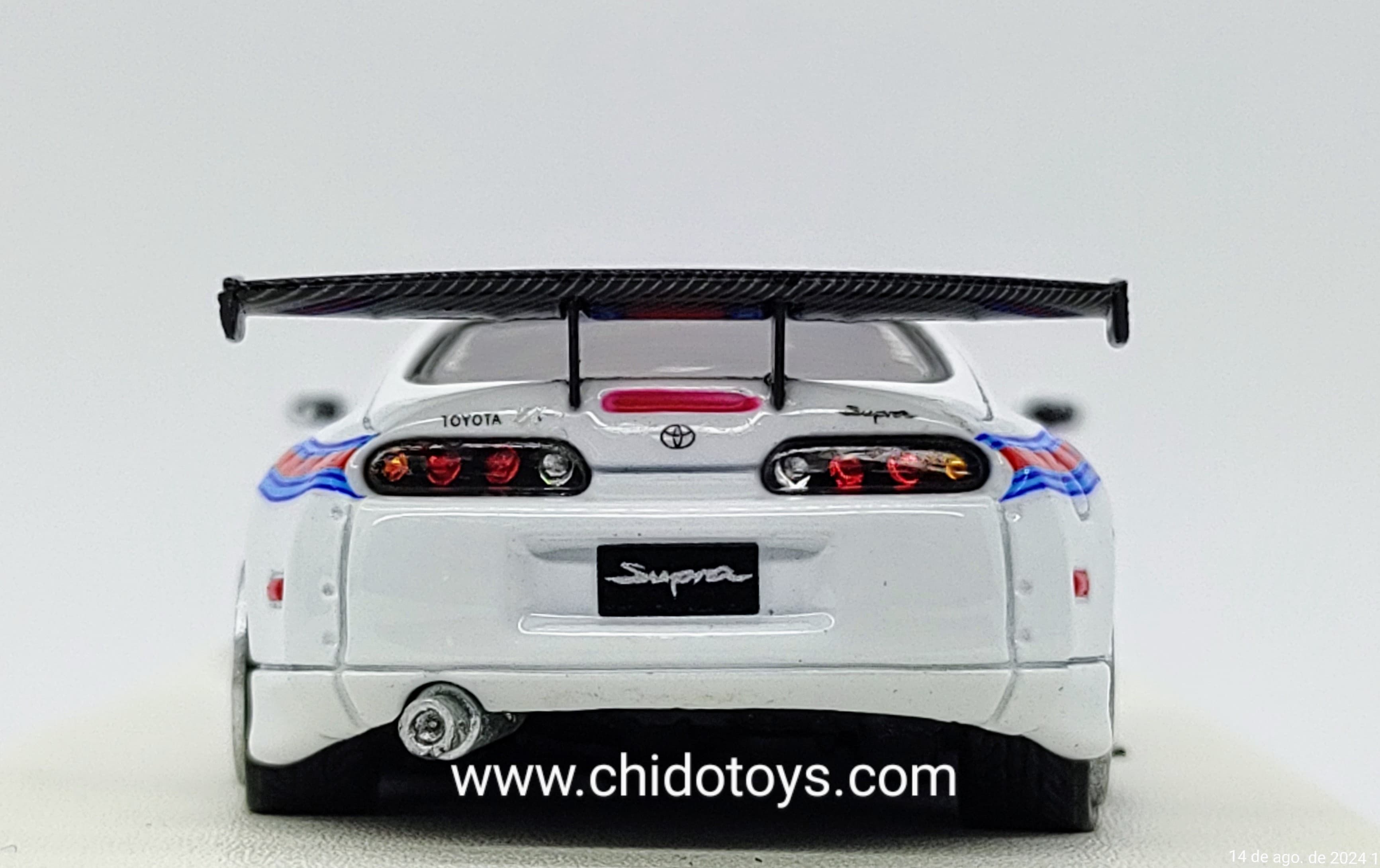 Auto a escala marca Time Micro, Modelo Toyota Supra A80Z - Chido Toys