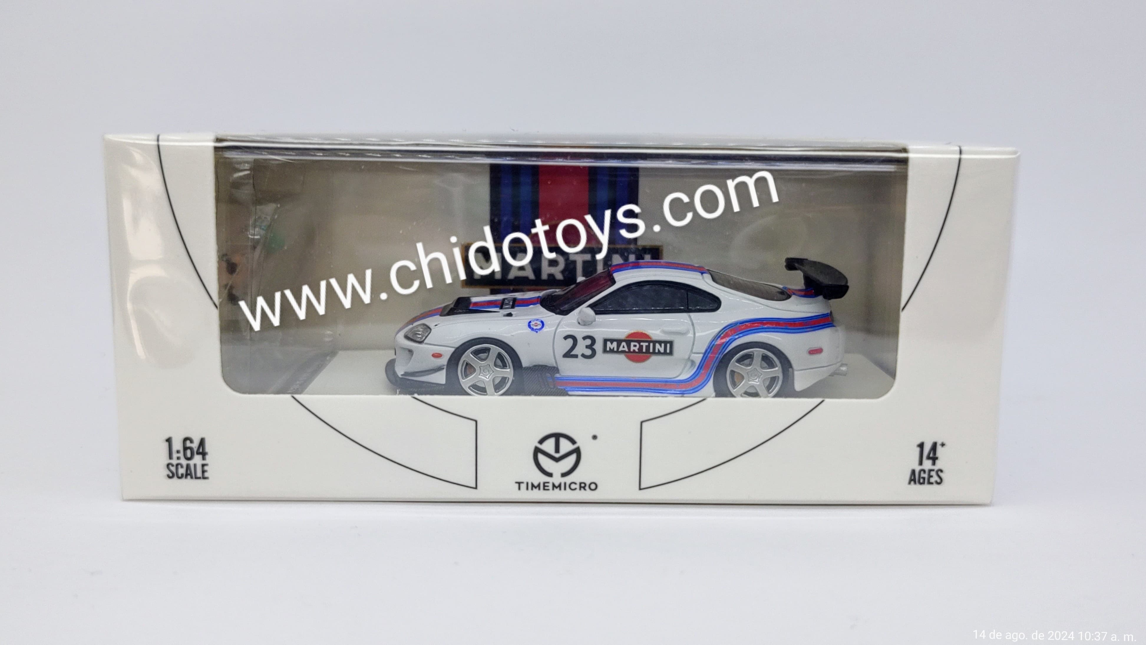 Auto a escala marca Time Micro, Modelo Toyota Supra A80Z - Chido Toys