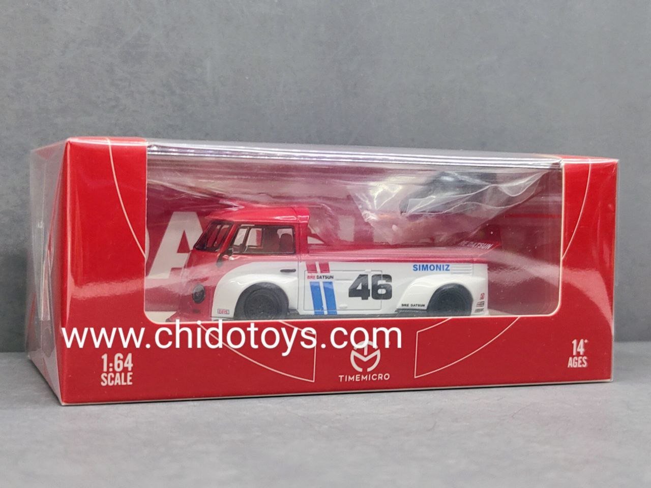 Auto a escala marca Time Micro, Modelo Volkswagen T1 Pickup DATSUN BRE - Chido Toys