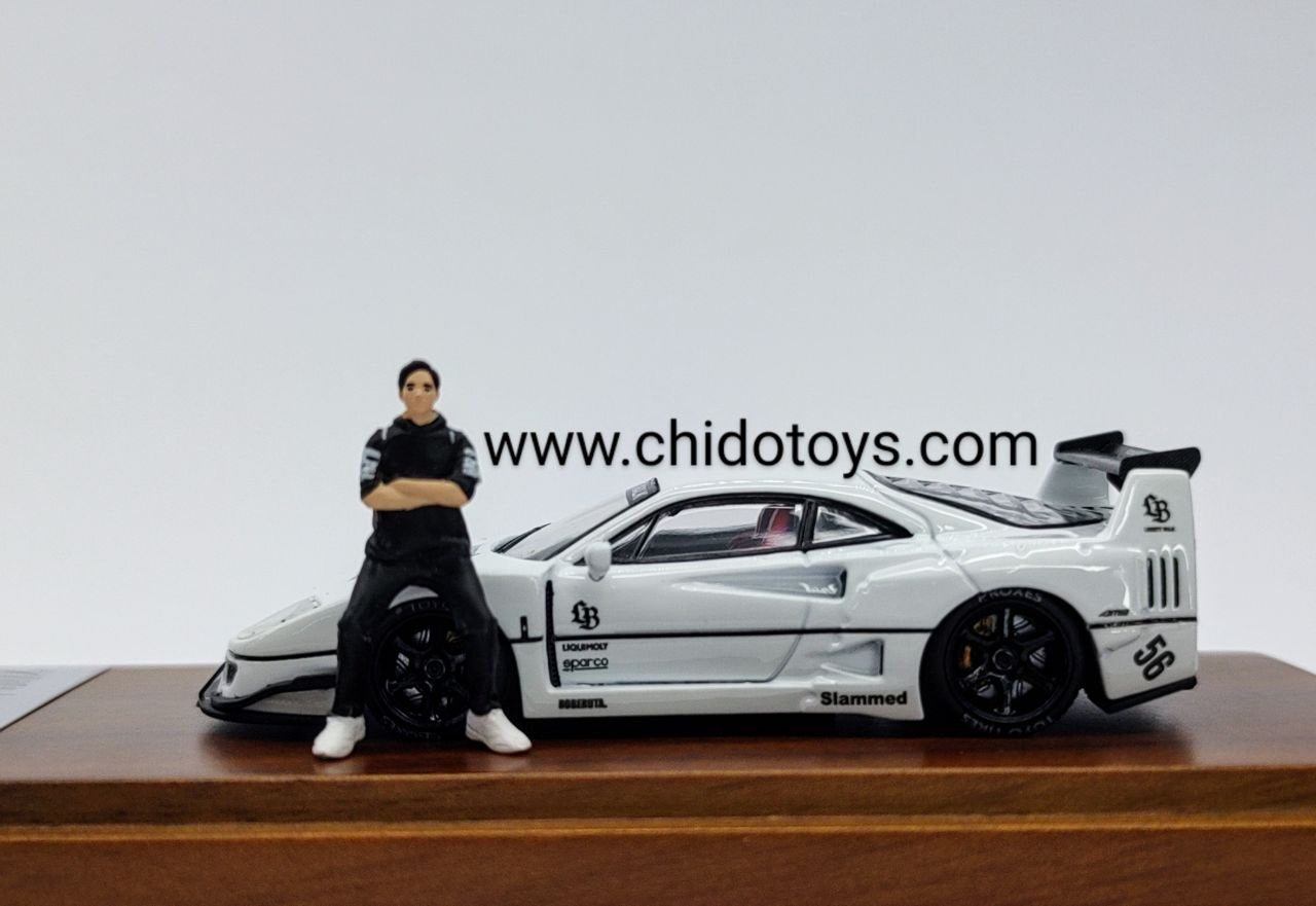 Auto a escala marca TPC, Modelo F40 LBWK, Tokyo Auto Salón 2023 versión de lujo - Chido Toys