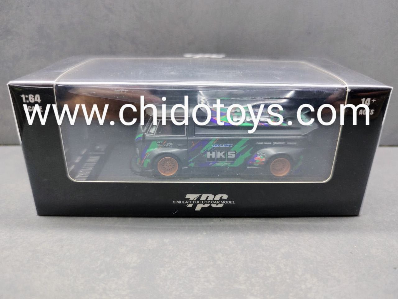 Auto a escala marca TPC, Modelo Volkswagen T1 Pickup HKS - Chido Toys