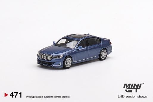 Auto a escala Mini GT, Modelo BMW Alpina B7 xDrive Alpina Blue Metallic - Chido Toys