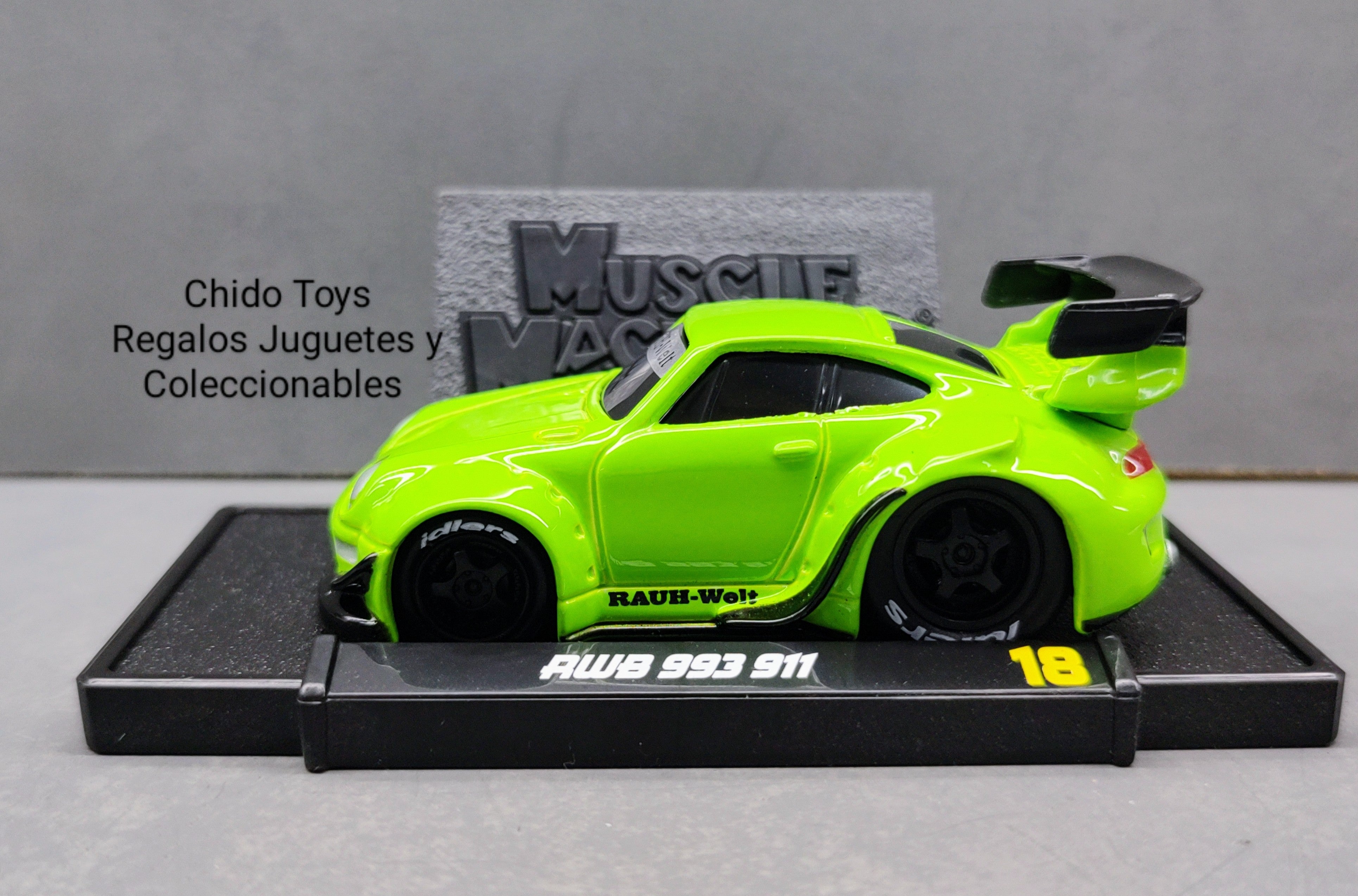 Auto a escala Modelo Muscle Machines RWB 911 993 - Chido Toys