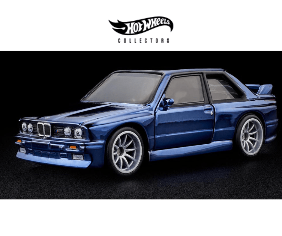 Auto a escala RLC Hot Wheels, modelo BMW M3, color azul - Chido Toys