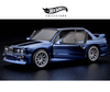 Hot Wheels RLC 1991 BMW M3 azul metálico escala 1:64 con puertas abatibles, llantas Real Riders y capelo acrílico.