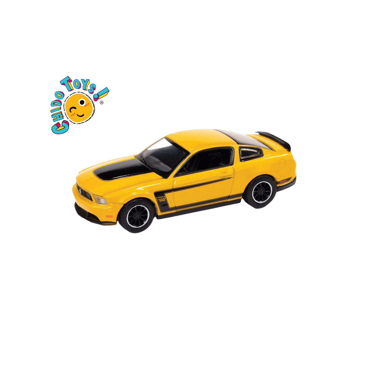 Auto World – 2012 Ford Mustang Boss 302 Amarillo | Escala 1:64 | Modern Muscle - Chido Toys