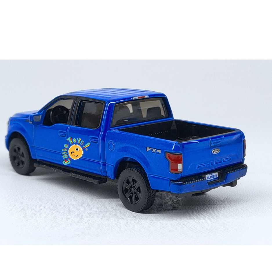 Auto World Ford F-150 2020 1:64 Velocity Blue cofre abatible - Chido Toys