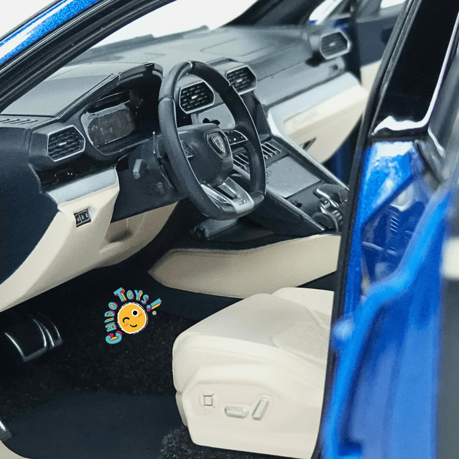 AUTOart Lamborghini Urus Blu Eleos 2018 Escala 1:18 Composite con apertura total - Chido Toys