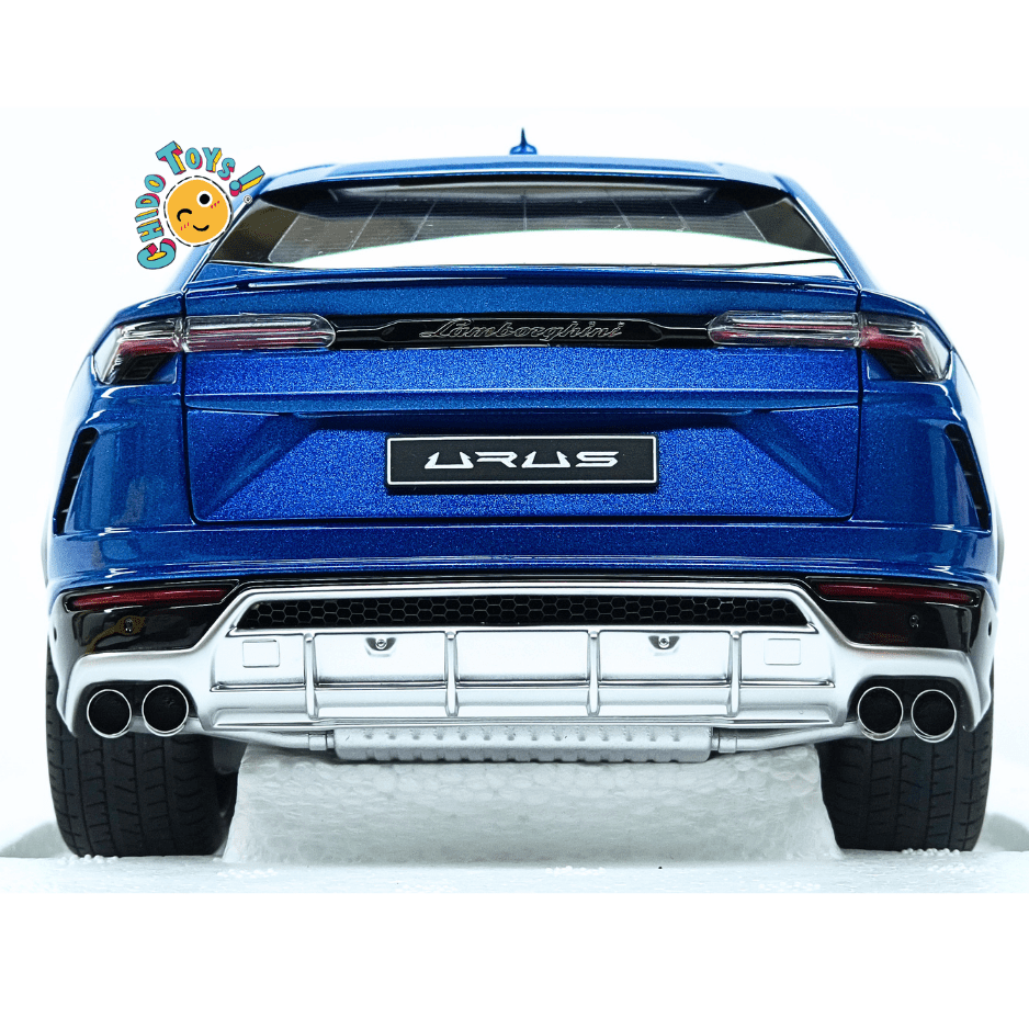 AUTOart Lamborghini Urus Blu Eleos 2018 Escala 1:18 Composite con apertura total - Chido Toys