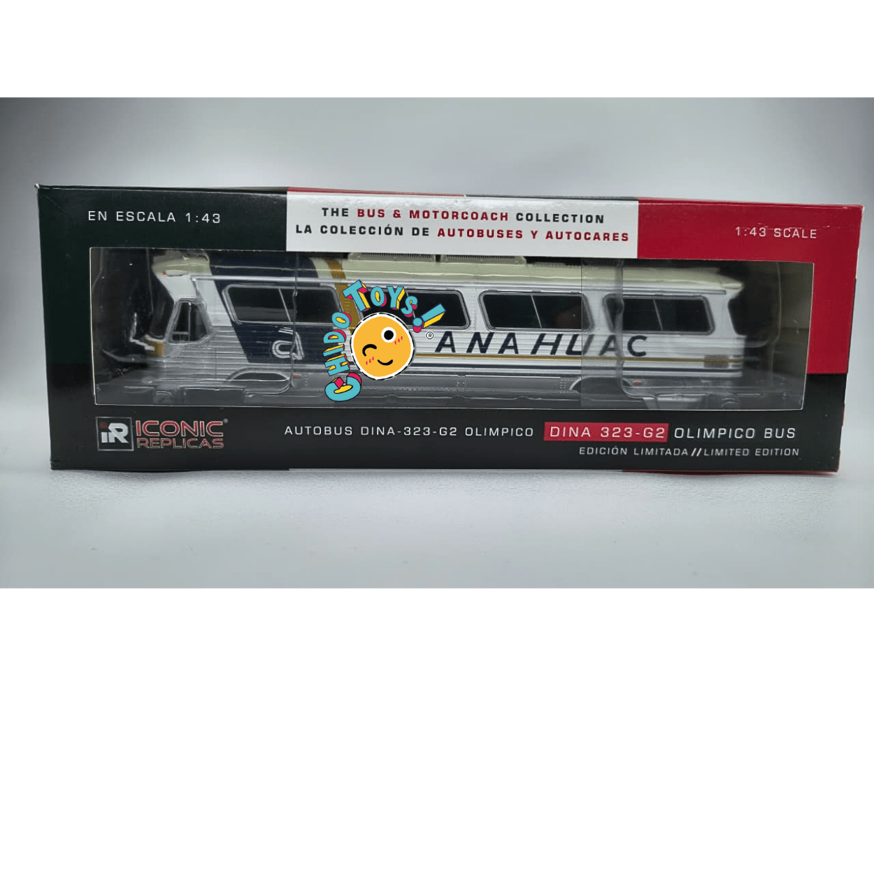 Autobús DINA 323 - G2 Anáhuac 1:43 Iconic Replicas - Chido Toys