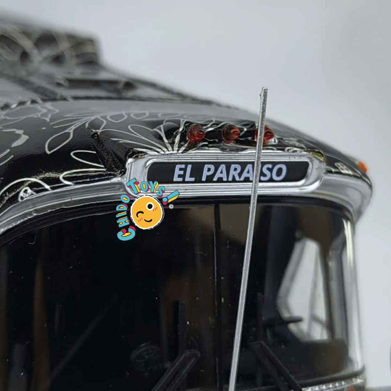 Autobús DINA 323 - G2 Olímpico “Las Catrinas” a escala 1:43 Iconic Replicas – Edición limitada metálica - Chido Toys