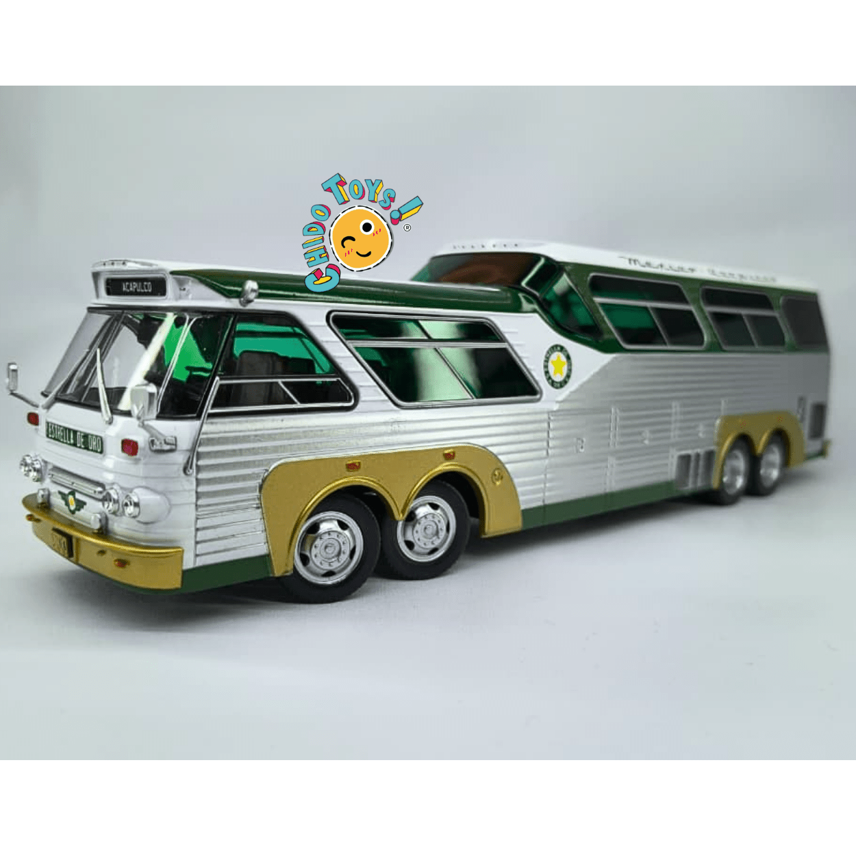 Autobús Sultana TM 44 - 18 SP Panorámico Estrella de Oro – Escala 1:43 - Chido Toys