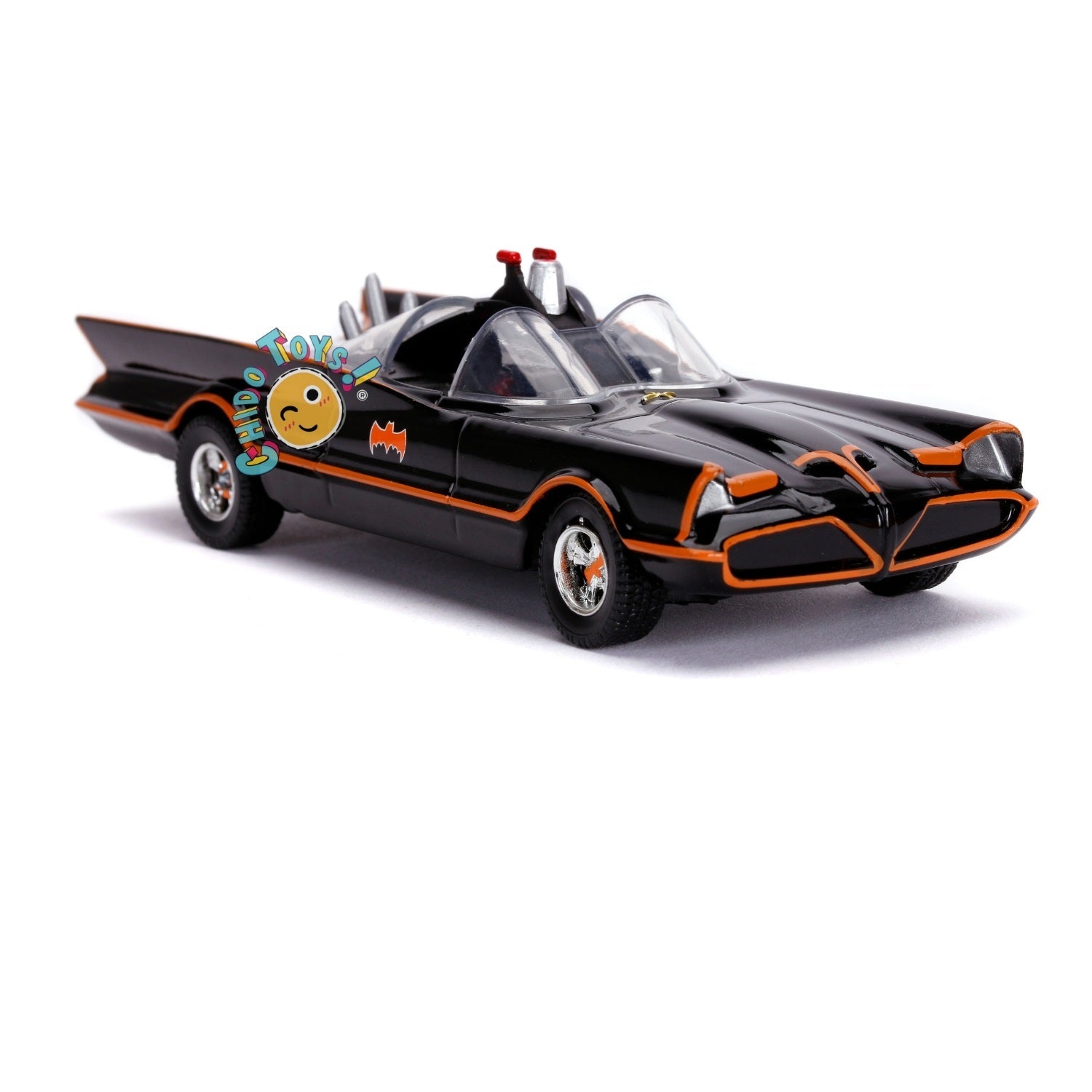 Batimovil Batman a escala 1/32 marca Jada, Modelo 1966 - Chido Toys