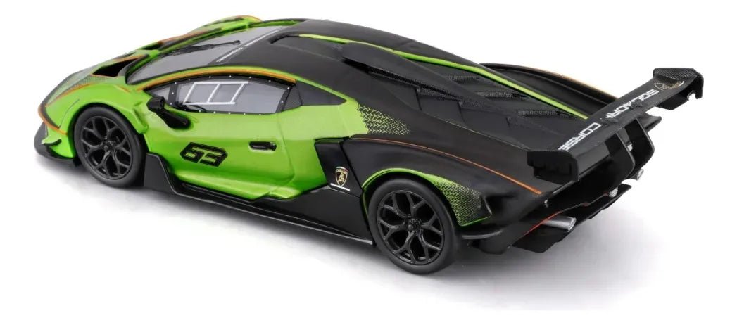 Bburago Lamborghini Essenza SCV12 1:32 verde con alerón - Chido Toys