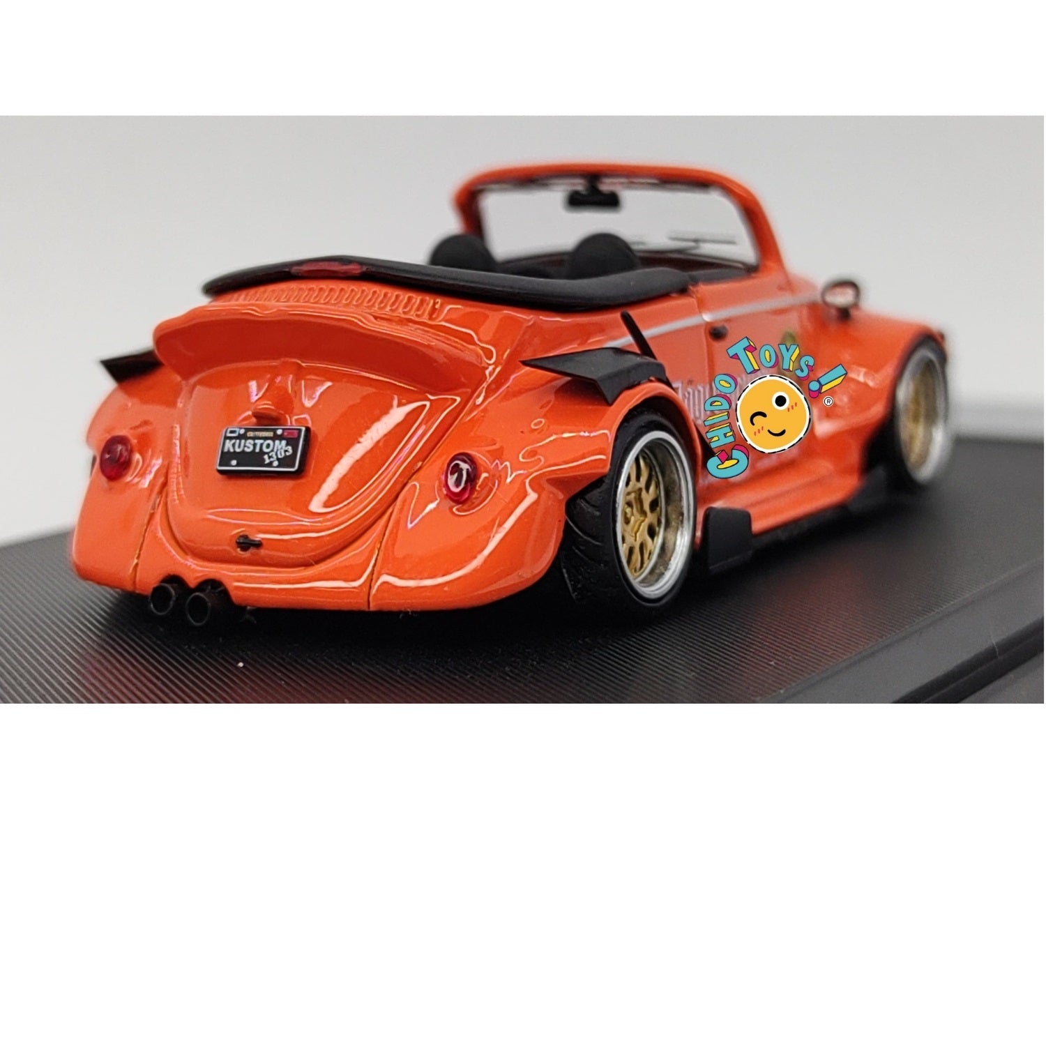 Beetle RWB Jagermeifteer 1:64 – Edición HKM con Techo Removible - Chido Toys