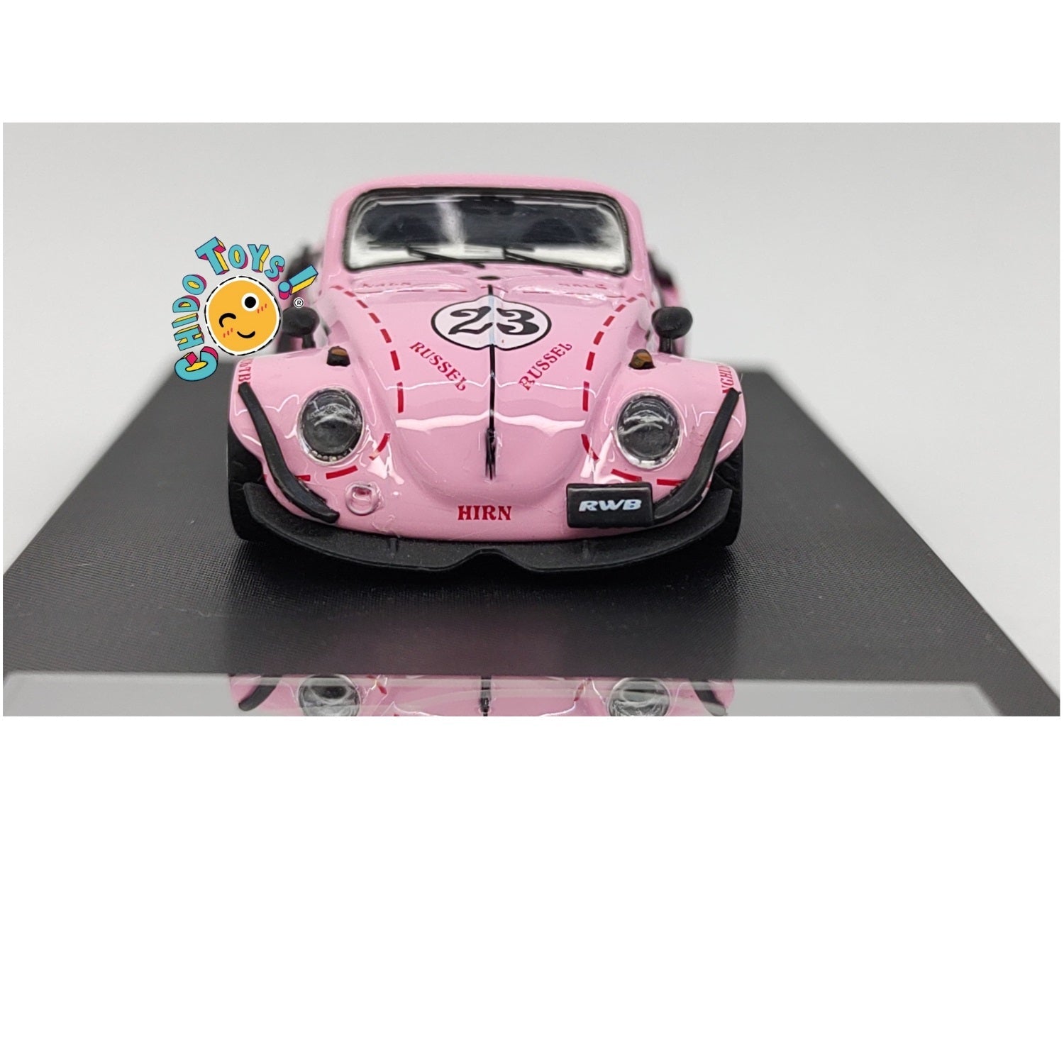 Beetle RWB Pink 1:64 – Edición HKM con Techo Removible - Chido Toys