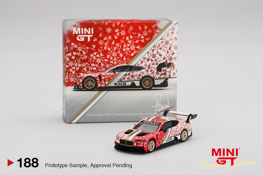 Bentley Continental GT3 Christmas Edition 188 Mini GT 1:64 - Chido Toys