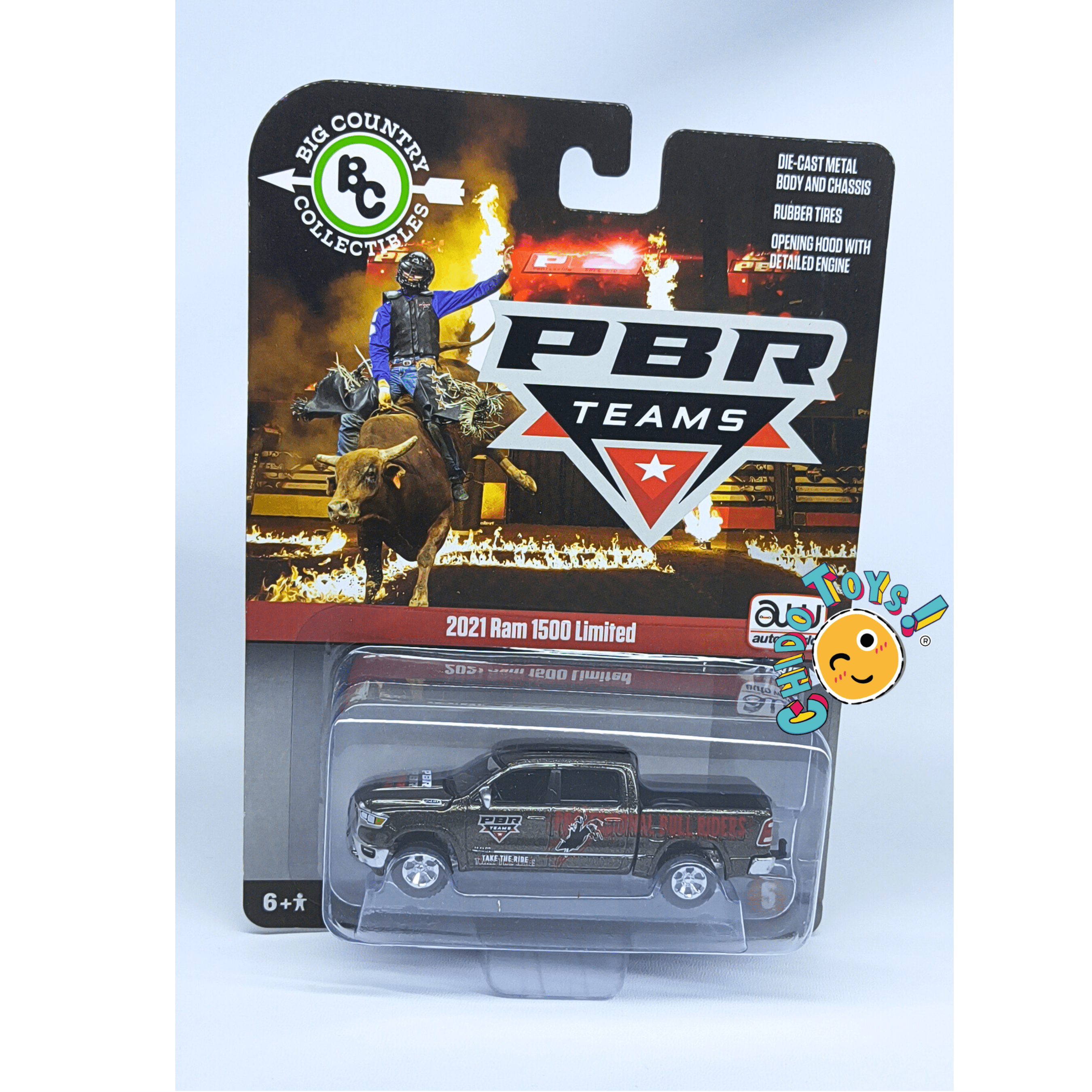 Big Country Ram 1500 Limited 2021 escala 1:64 PBR Teams metálica - Chido Toys