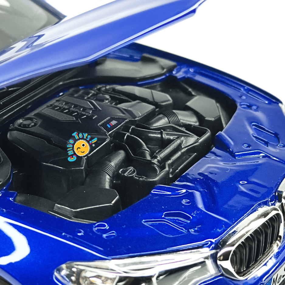 BMW M5 F90 Norev Dealer Edition 1:18 Marina Bay Blue apertura total - Chido Toys
