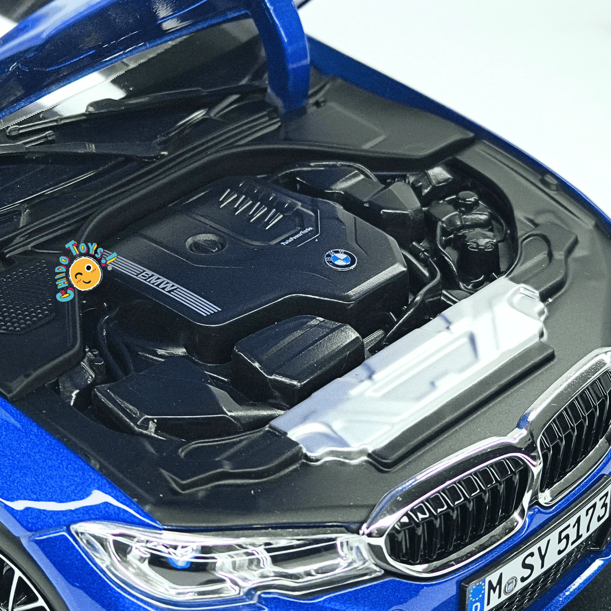 BMW Serie 3 330i G20 M Sport 2019 1:18 Azul Portimao Metallic – BMW Collection - Chido Toys