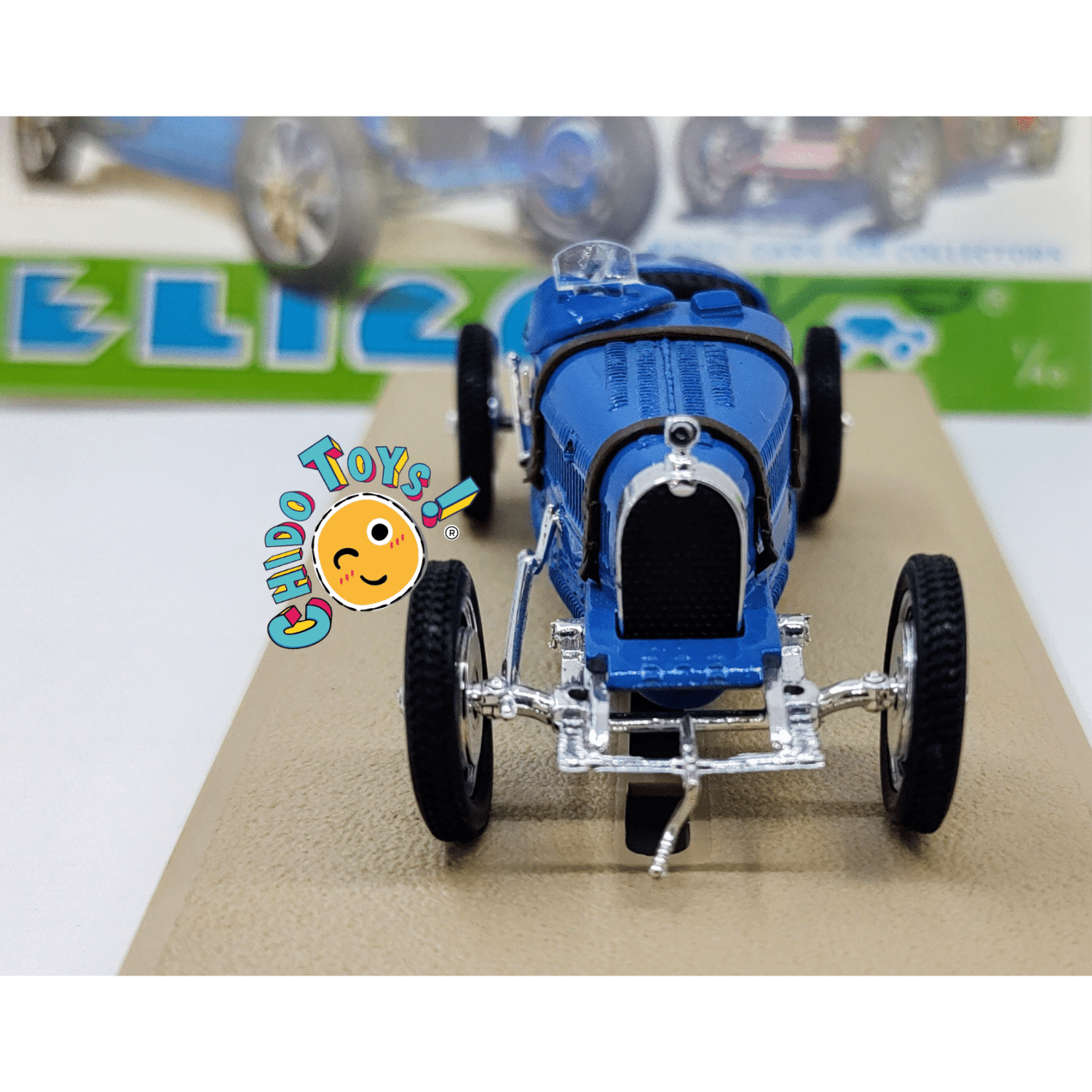 Bugatti 35B Course 1927 1:43 – Elicor Hobbycar S.A. (Made in France) con Catálogo Original - Chido Toys