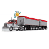Camión Peterbilt con doble tolva East Dump Trailer a escala 1:64 – Réplica de colección con detalle realista - Chido Toys