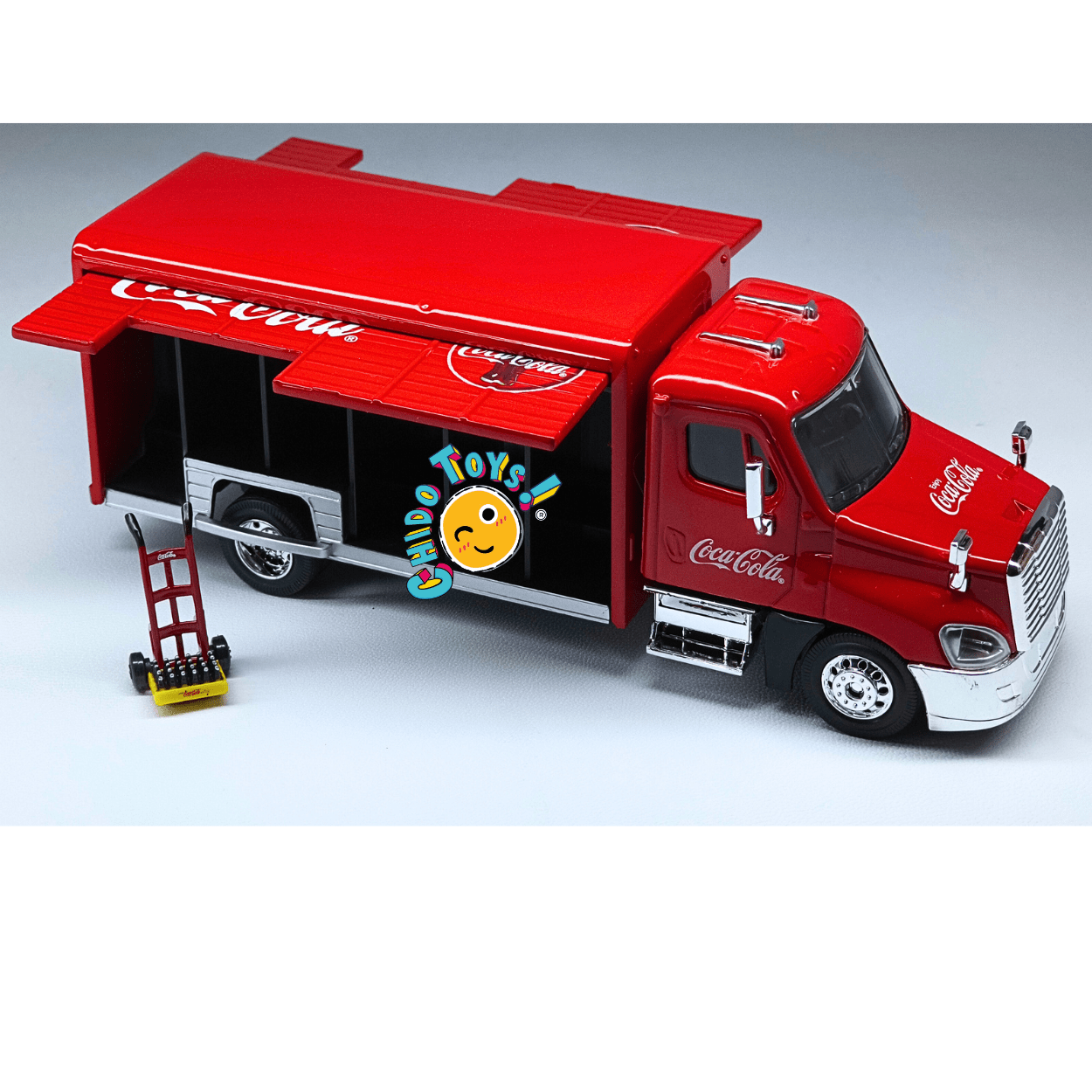 Camión Repartidor Coca - Cola Oficial a Escala 1:50 | Modelo Coleccionable - Chido Toys