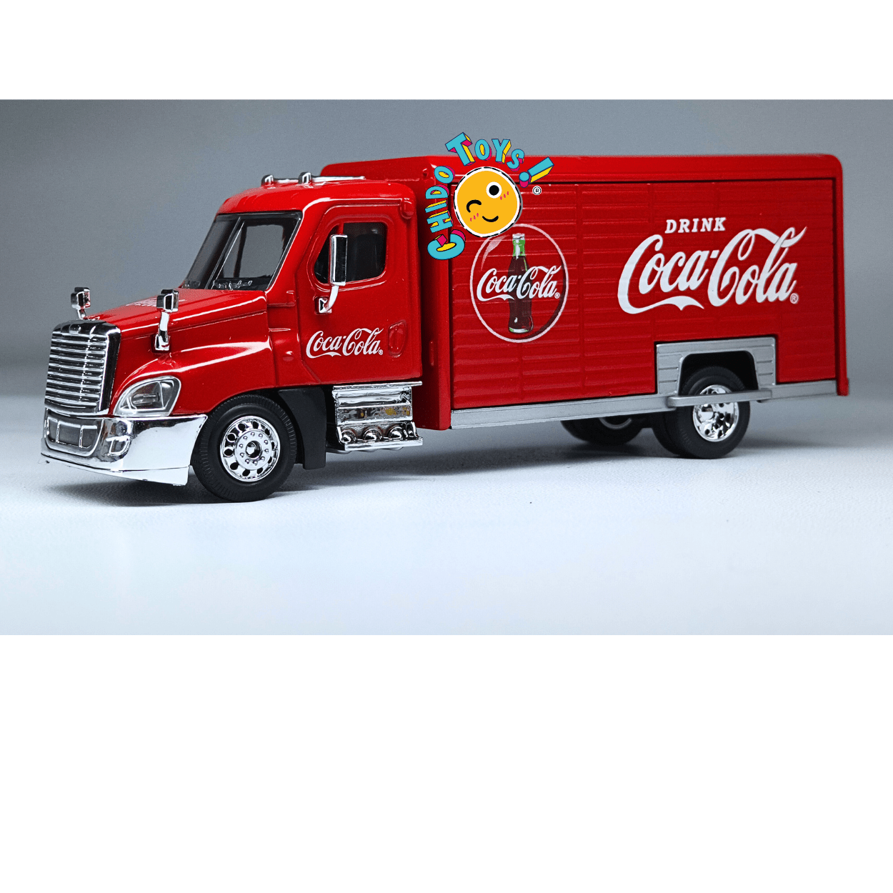 Camión Repartidor Coca - Cola Oficial a Escala 1:50 | Modelo Coleccionable - Chido Toys