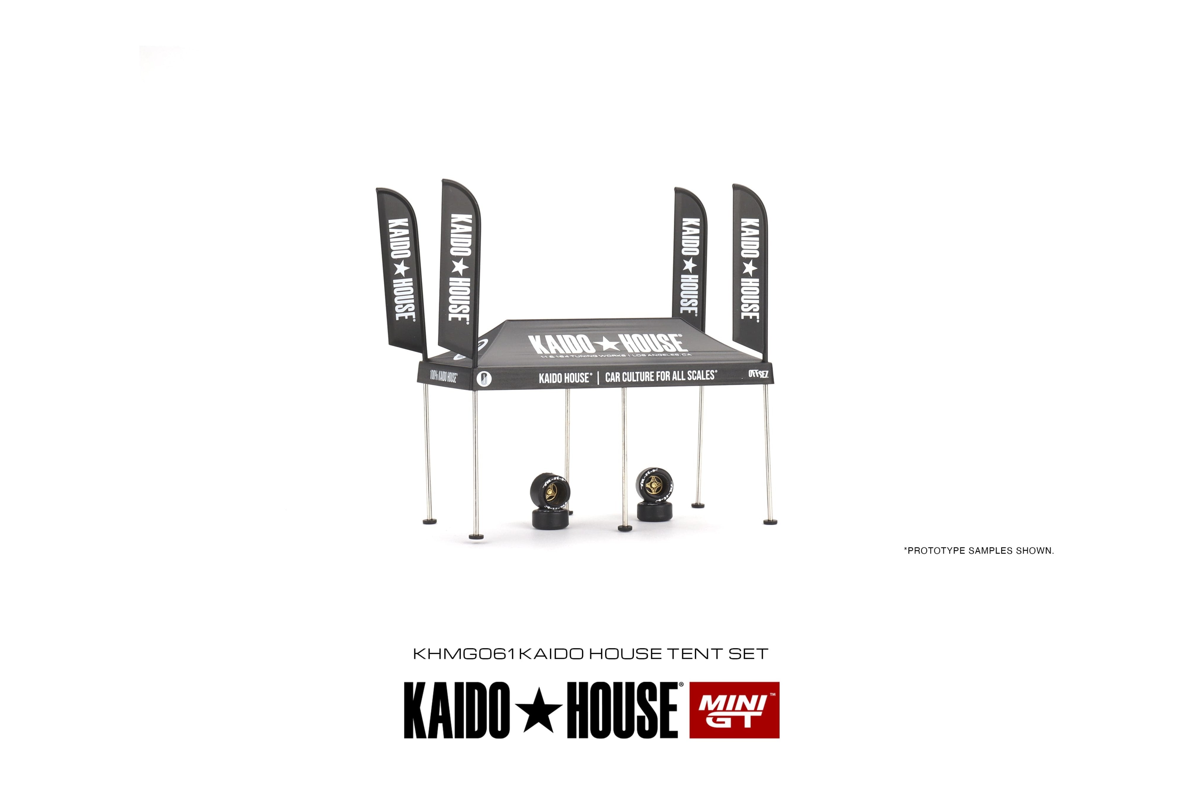 Carpa a escala marca Kaido House Tent V1 (Primera Edición Carpa Colo Negro) - Chido Toys