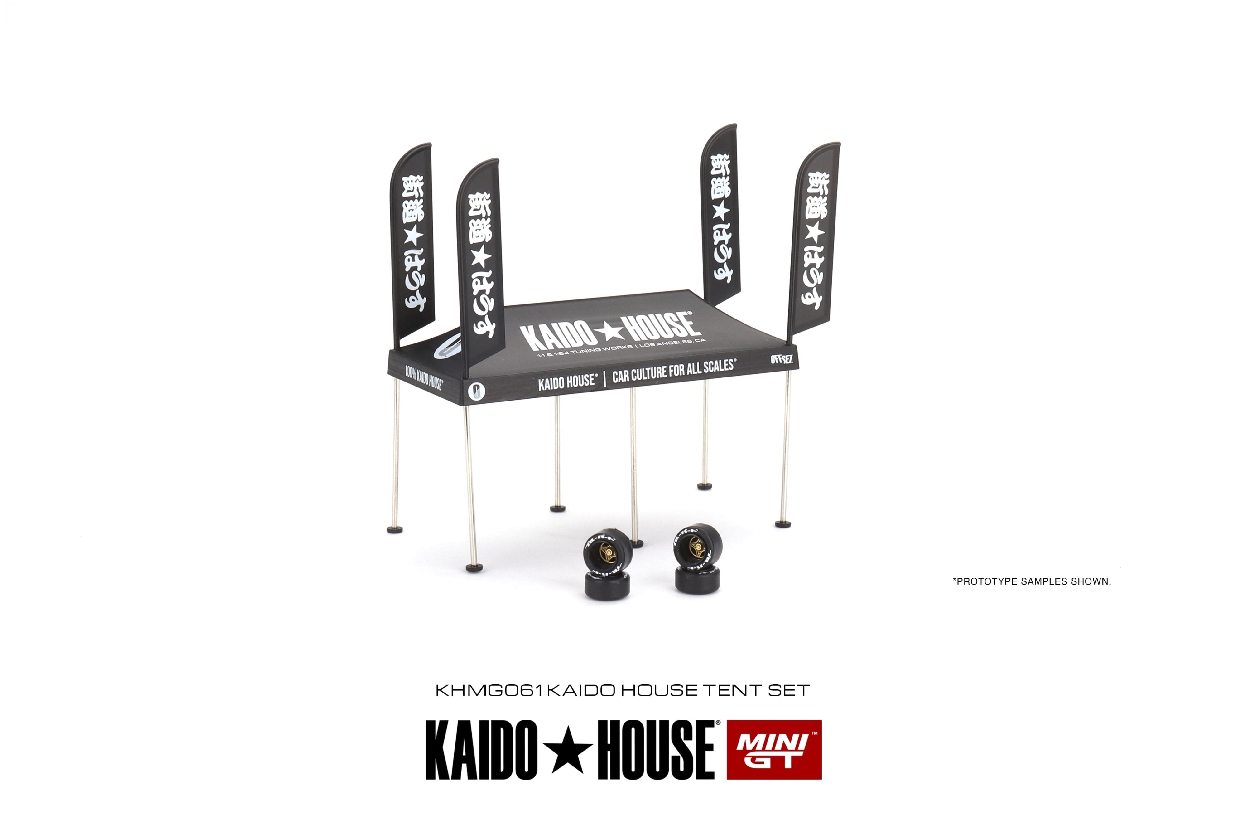 Carpa a escala marca Kaido House Tent V1 (Primera Edición Carpa Colo Negro) - Chido Toys