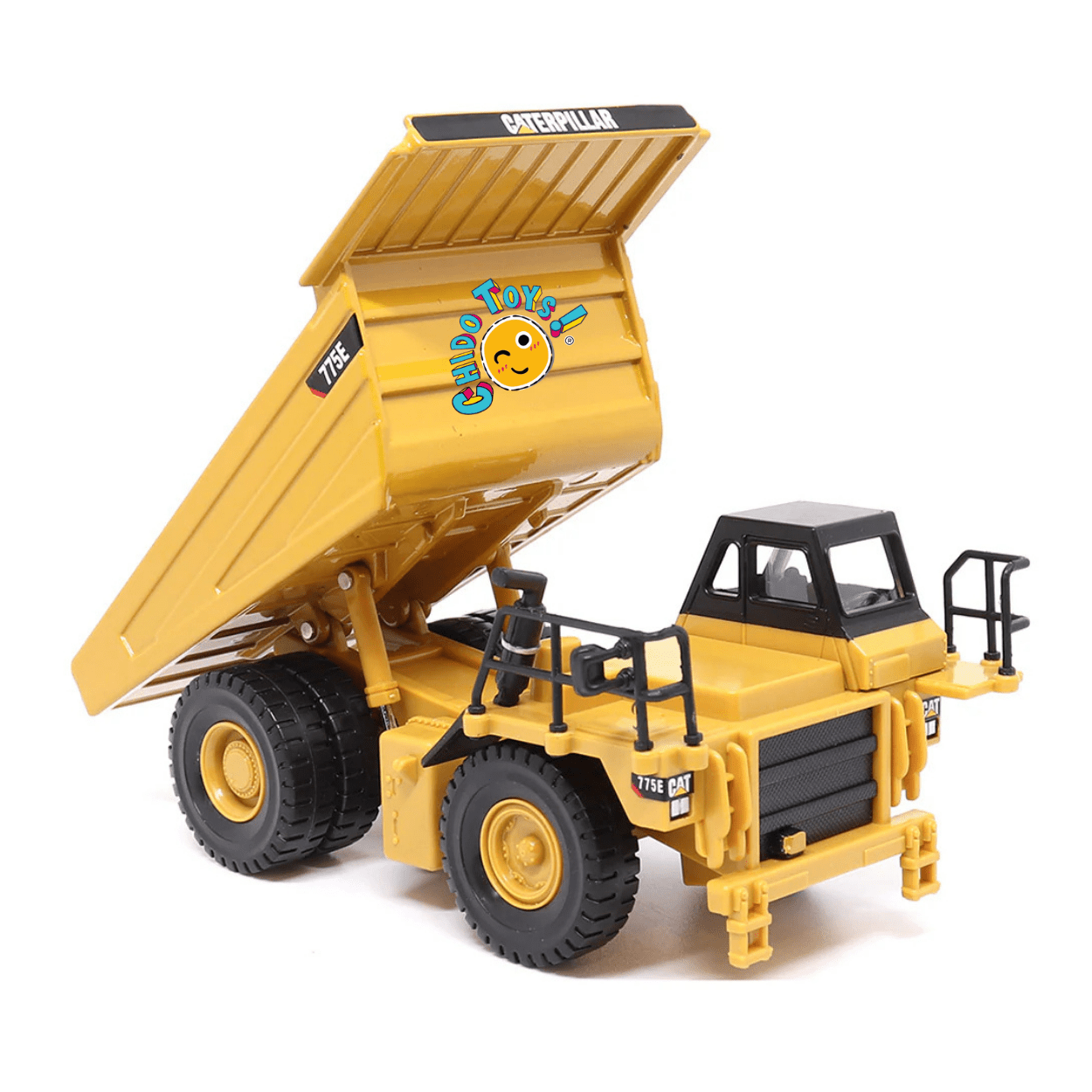 Caterpillar 775E Oficial a Escala 1:64 | Camión Minero de Volteo Coleccionable - Chido Toys