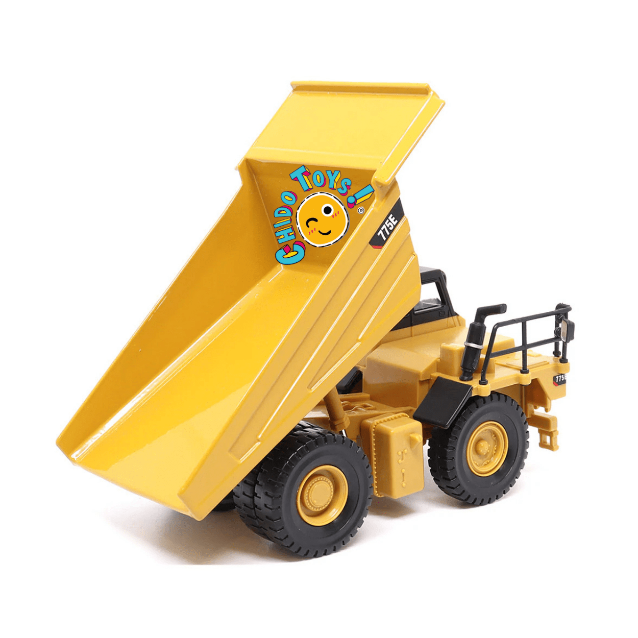 Caterpillar 775E Oficial a Escala 1:64 | Camión Minero de Volteo Coleccionable - Chido Toys