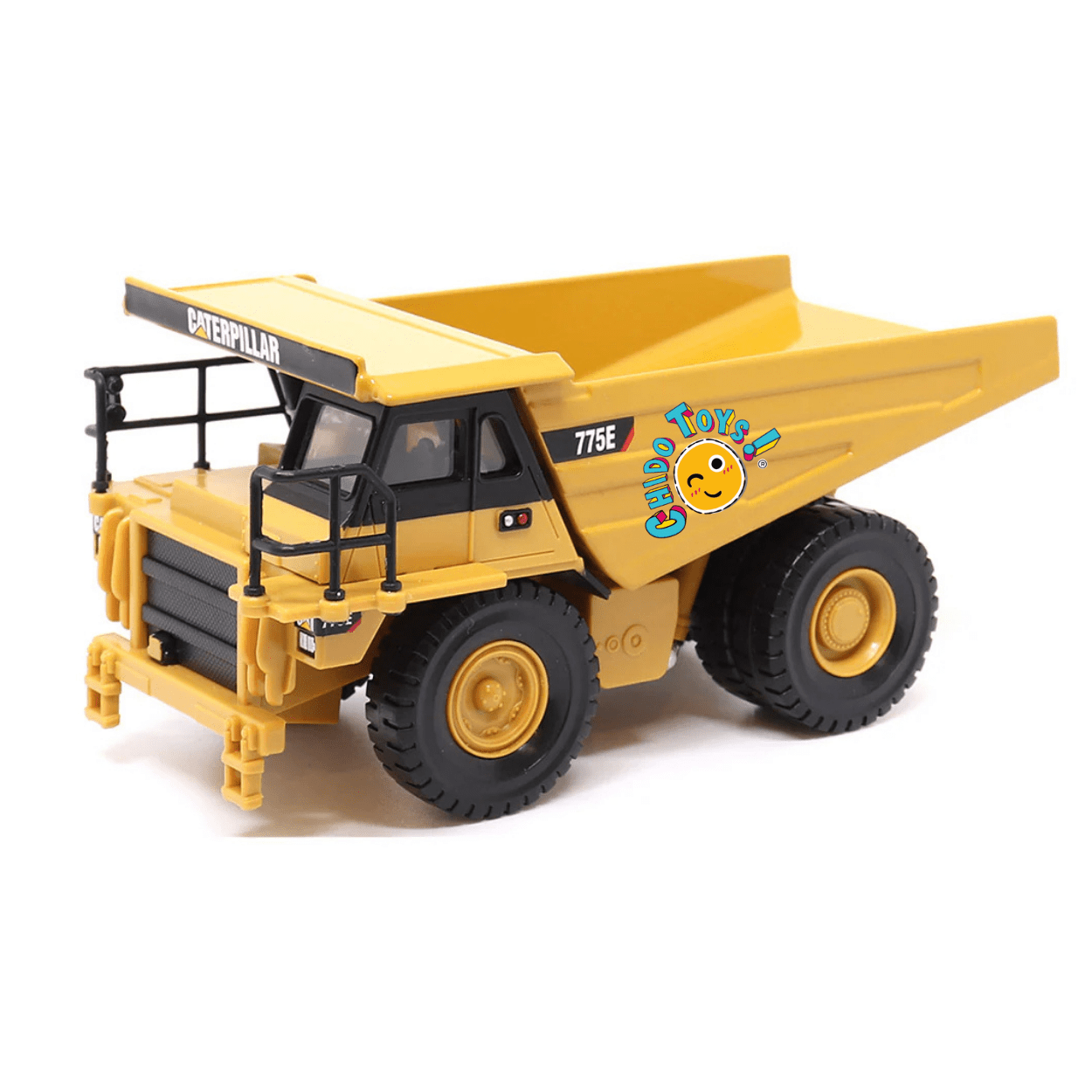Caterpillar 775E Oficial a Escala 1:64 | Camión Minero de Volteo Coleccionable - Chido Toys