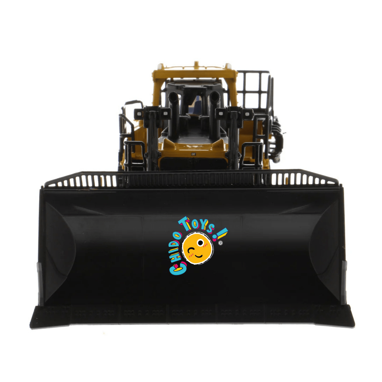 Caterpillar D11T Oficial a Escala 1:64 | Bulldozer de Metal con Accesorios Intercambiables - Chido Toys