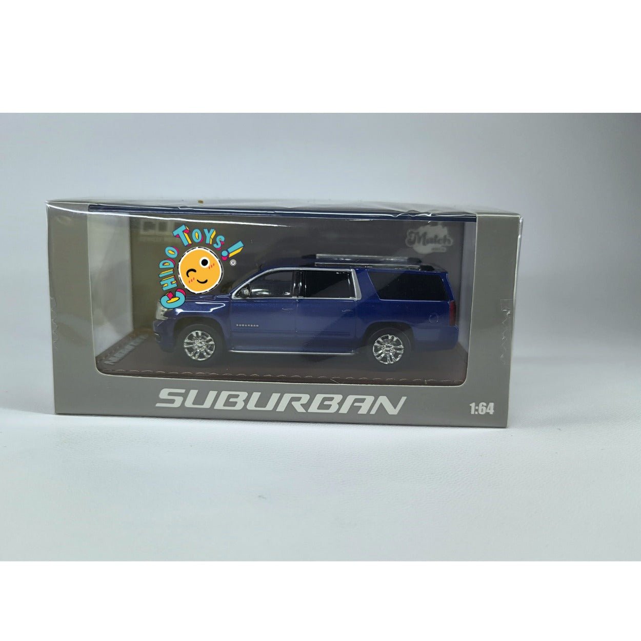 Chevrolet Suburban Azul Metálico 1:64 GOC Vehicle Museum – Modelo Coleccionable Premium - Chido Toys