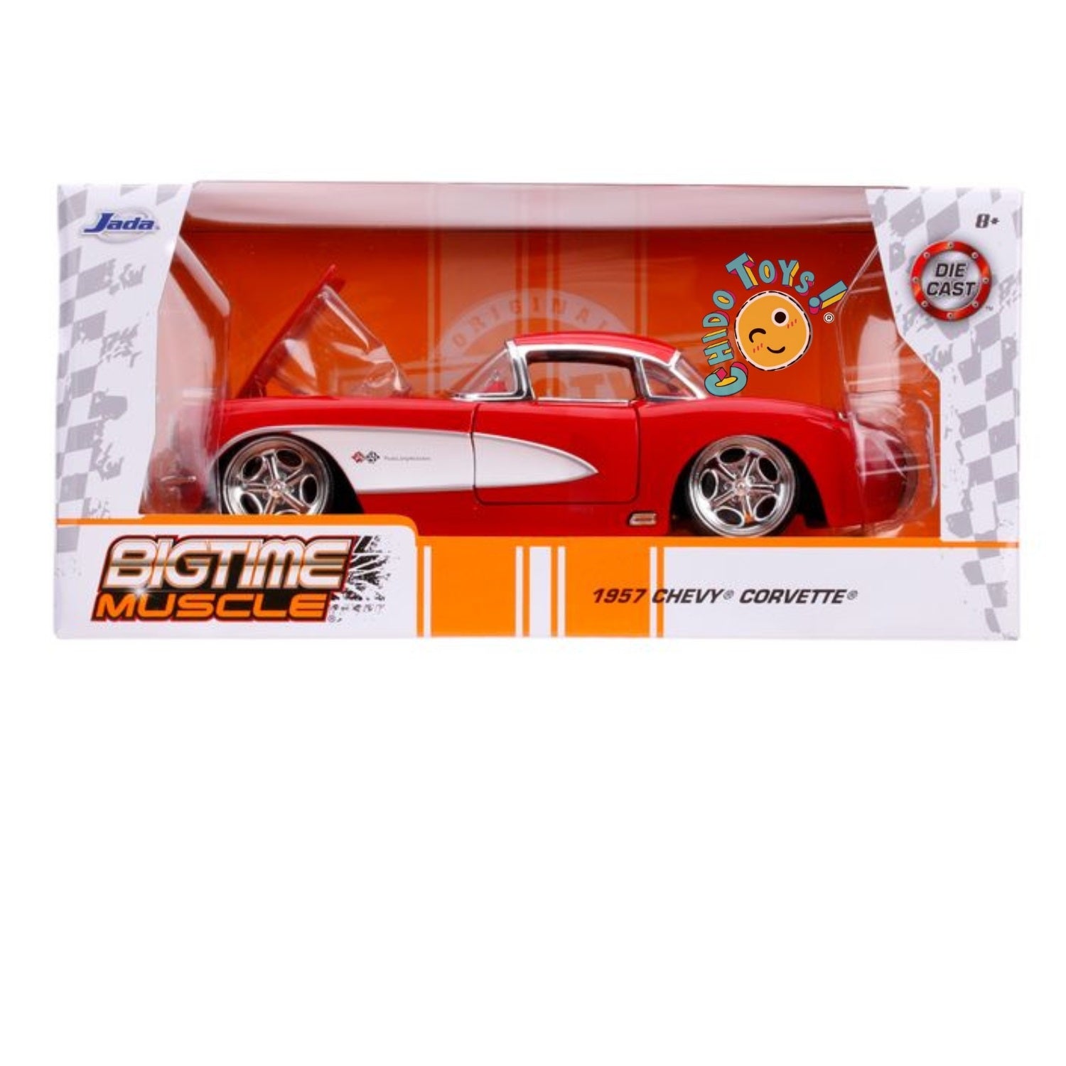 Chevy Corvette 1959 escala 1:24 de Jada - Elegancia Clásica para Regalo o Colección - Chido Toys