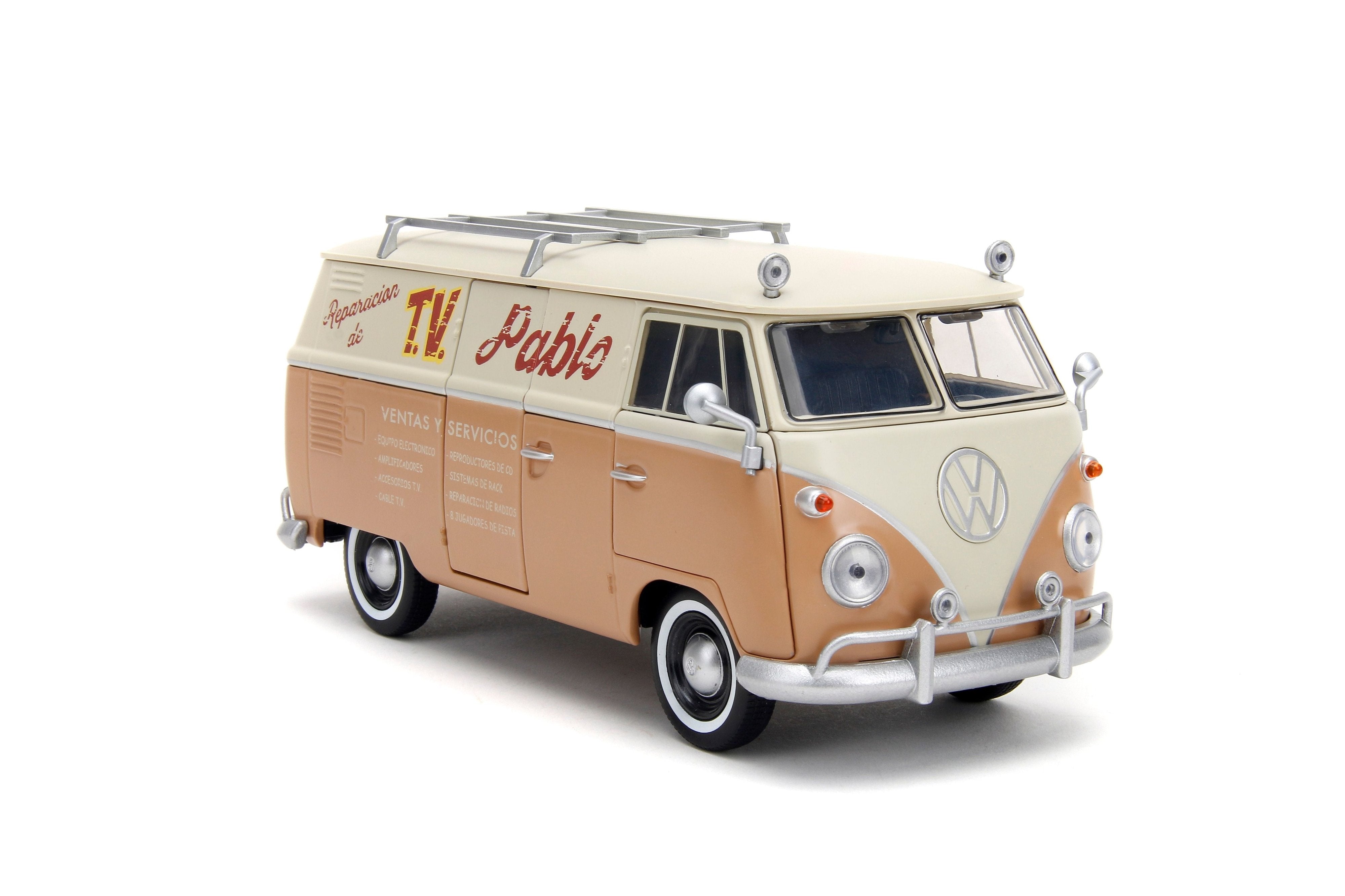 Combi a escala marca Jada, Modelo Volkswagen Bus, Transformers 7 "WHEELJACK" - Chido Toys