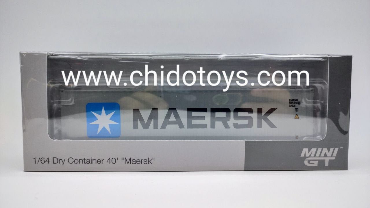 Contenedor de Carga Seca a escala Marca Mini GT Modelo "Hapag - Lloyd" ó "Maersk" - Chido Toys