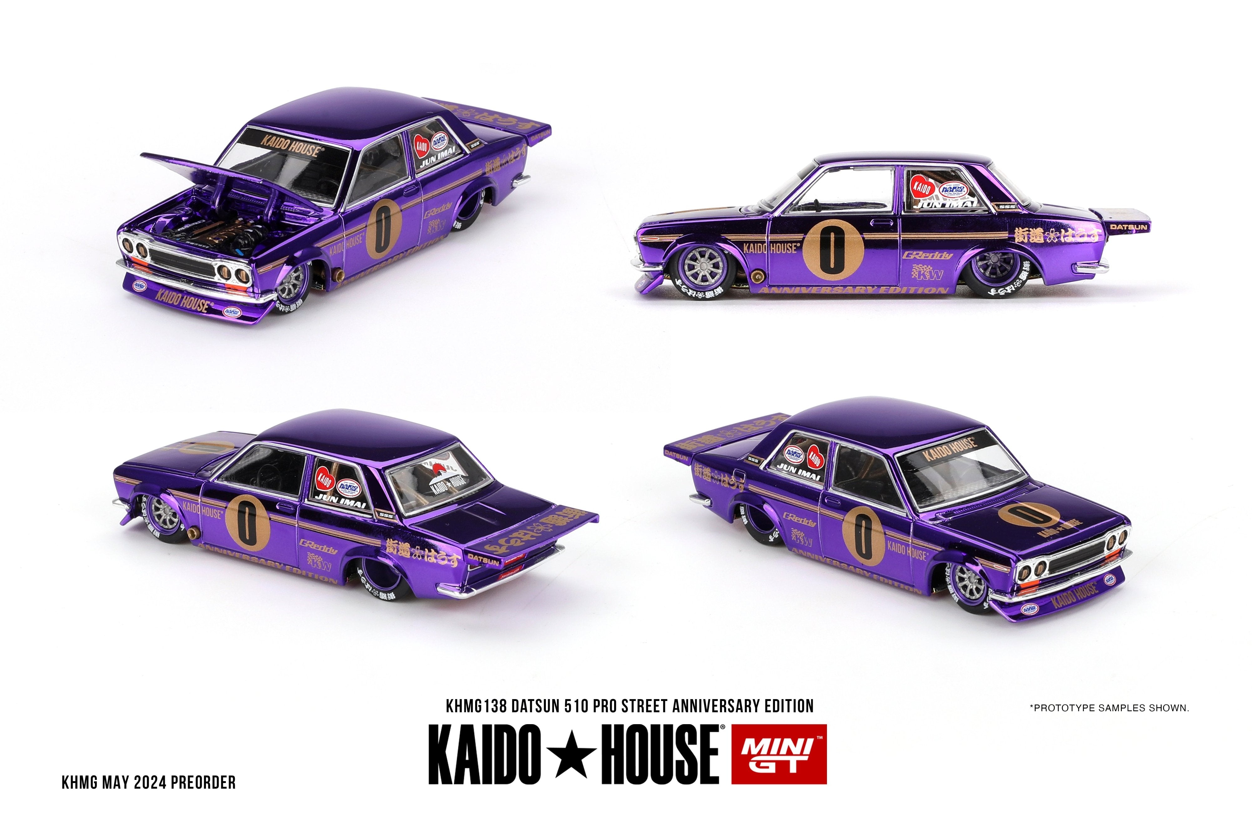 Datsun 510 Pro Street Edición de Aniversario – Kaido House 1:64 - Chido Toys