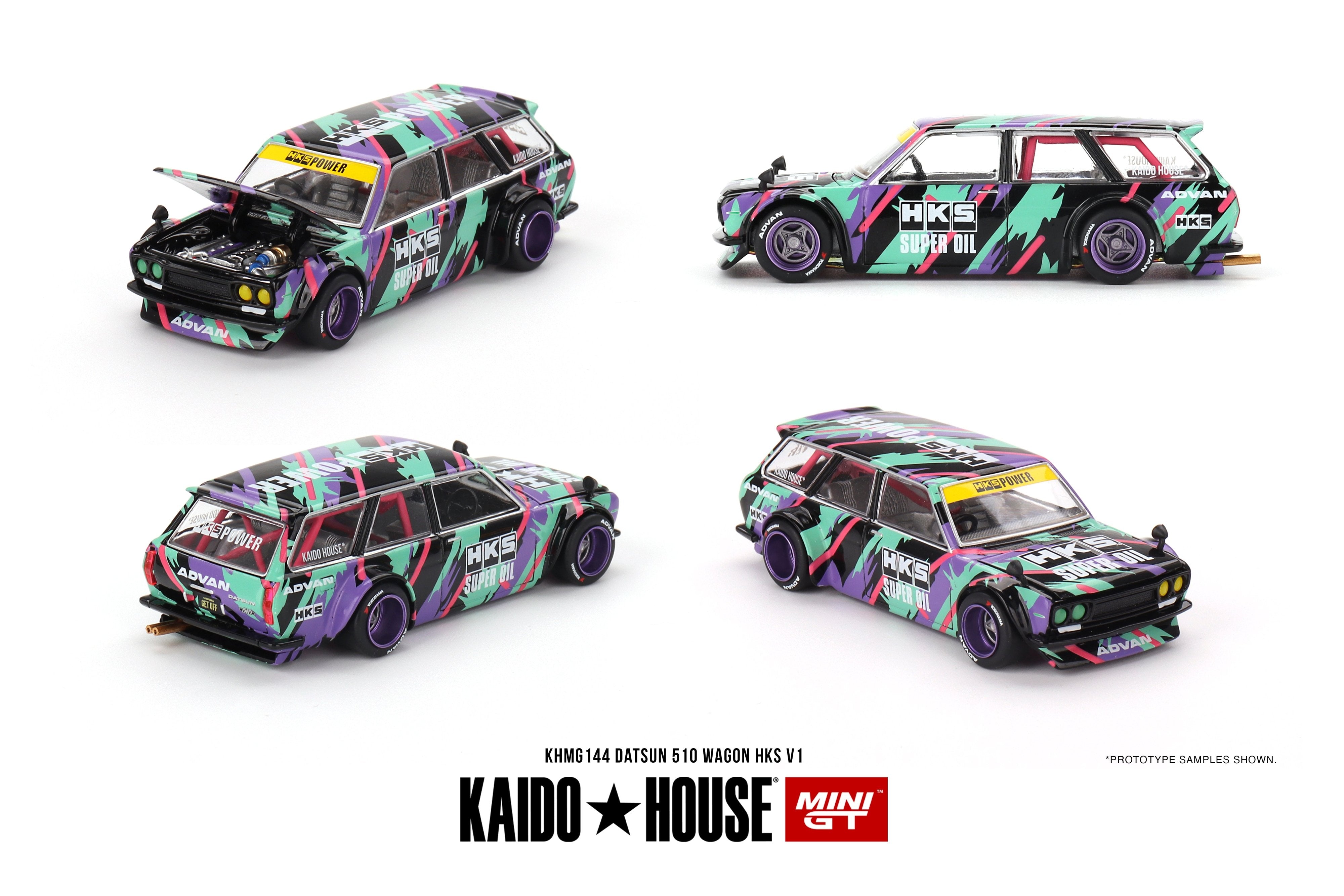 Datsun 510 Wagon HKS 1:64 – Edición Kaido House - Chido Toys